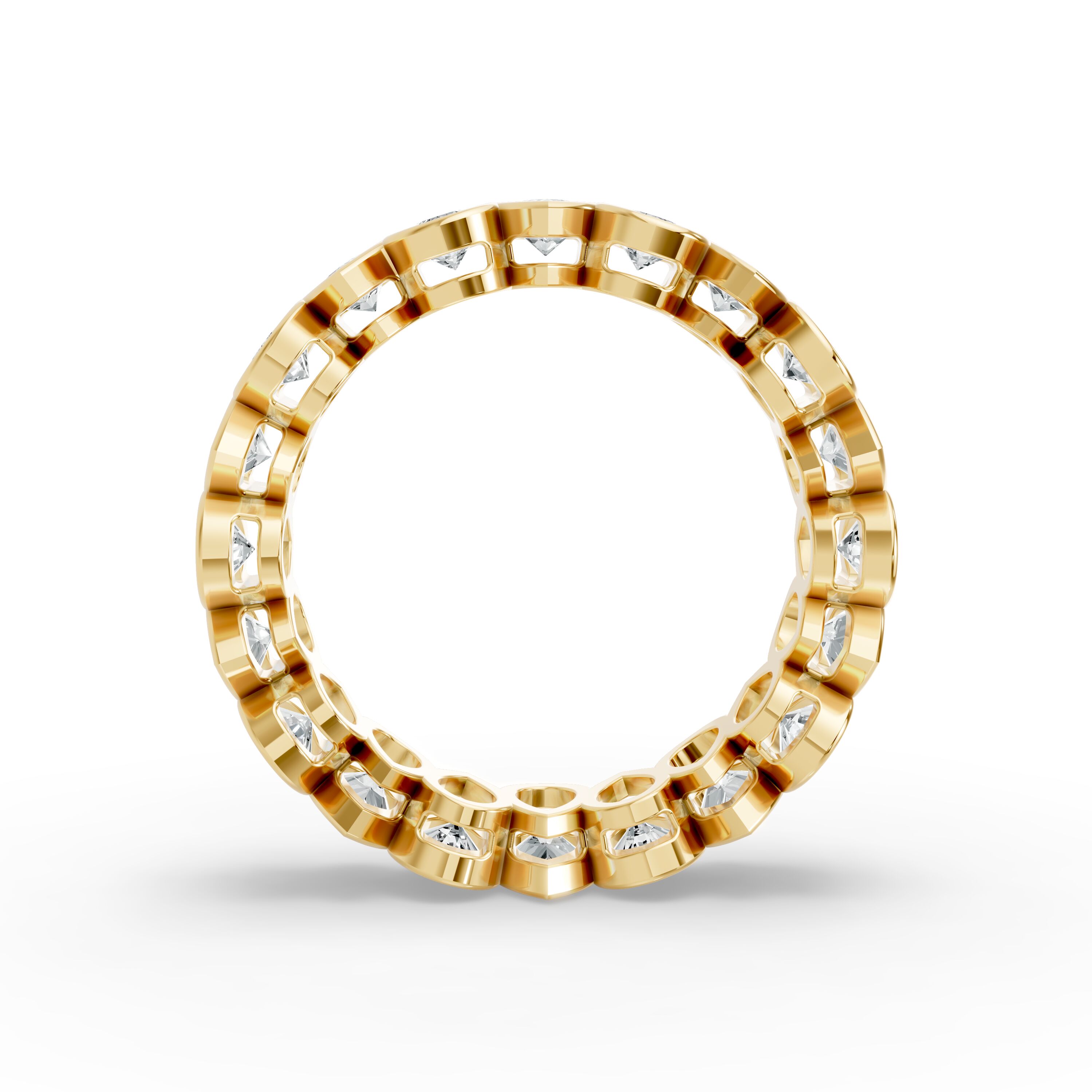 Pear Shape Diamond Eternity Bands in Gold
