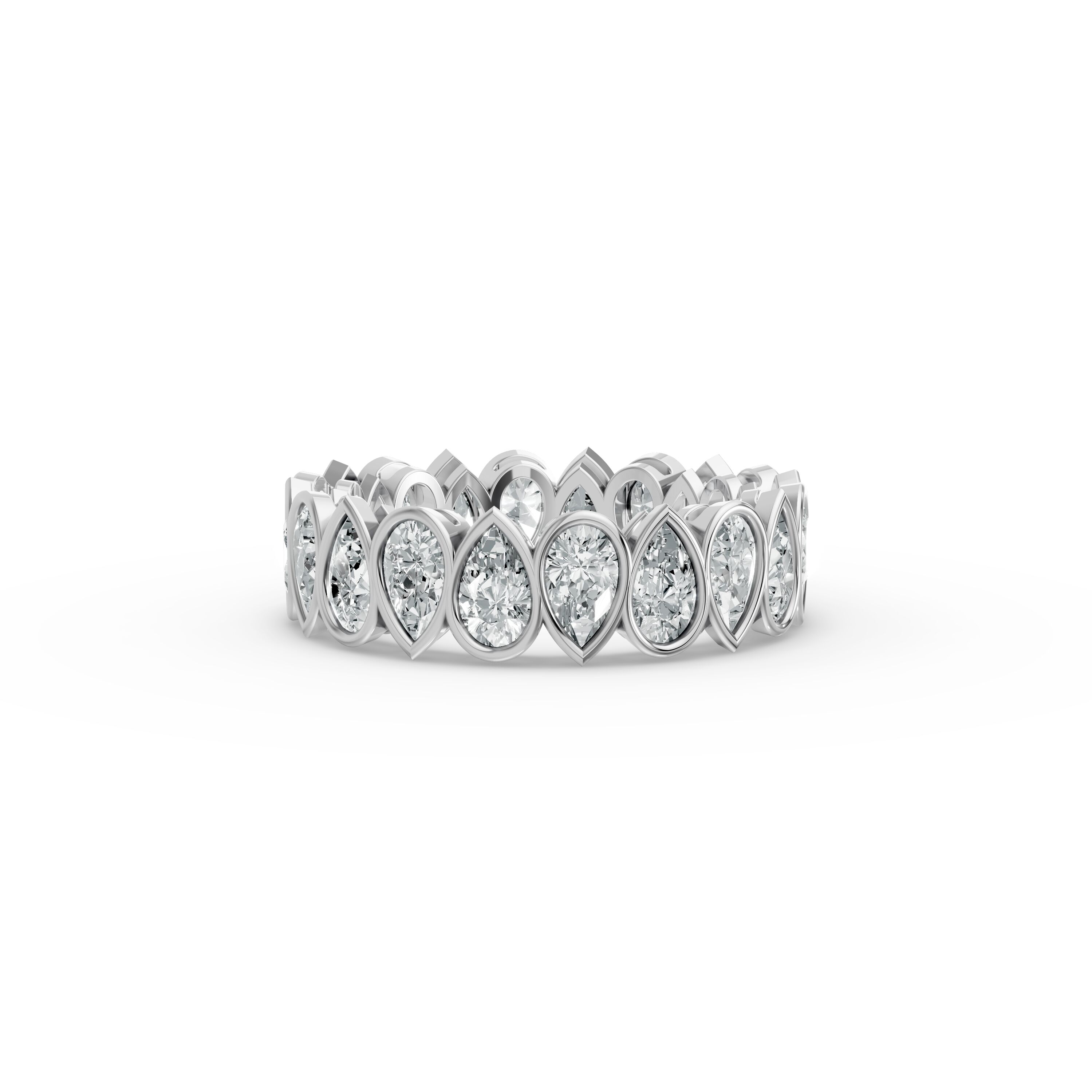 Pear Shape Diamond Eternity Bands in Gold