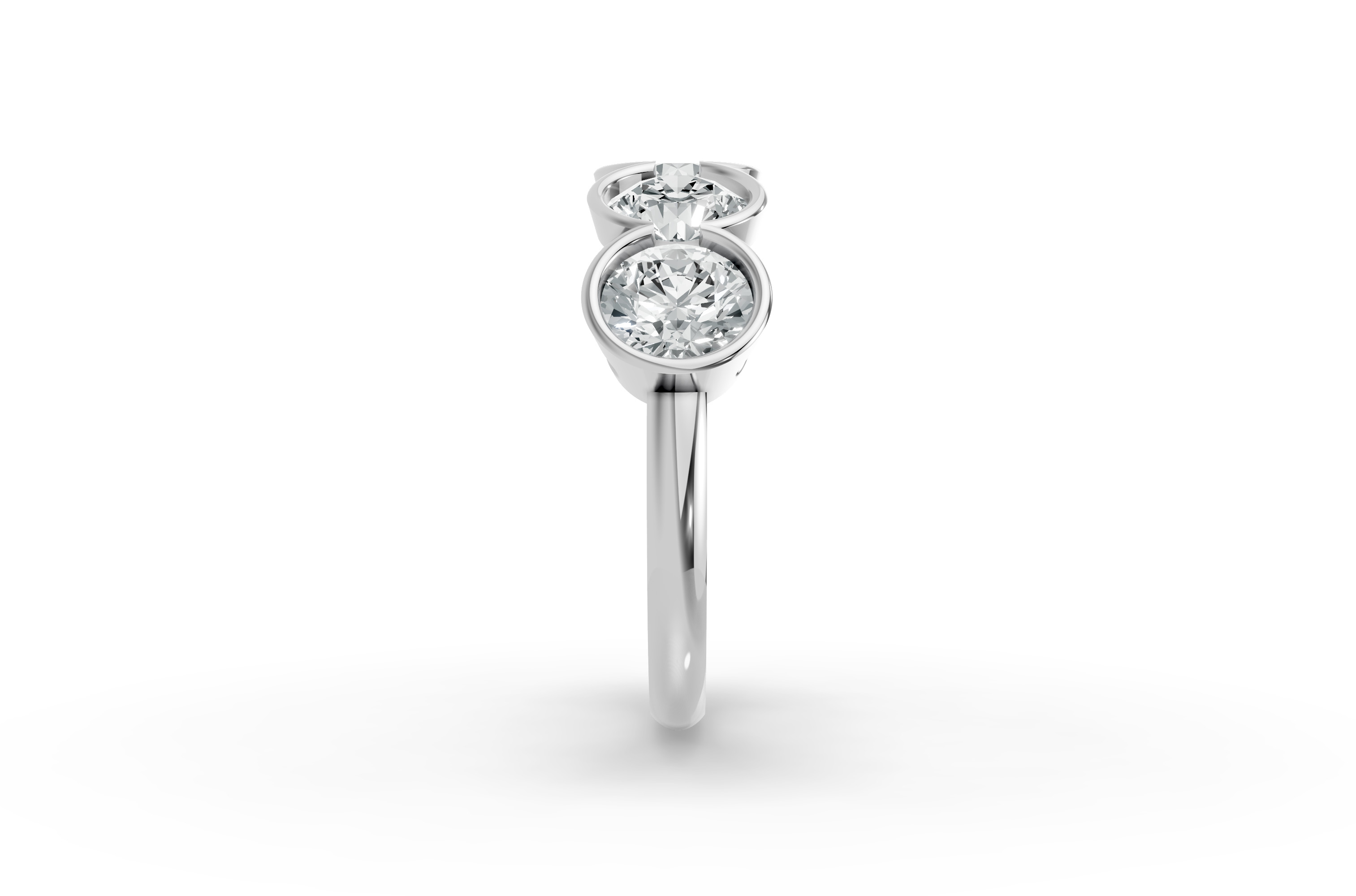 Round Shape Diamond Anniversary Band in Gold