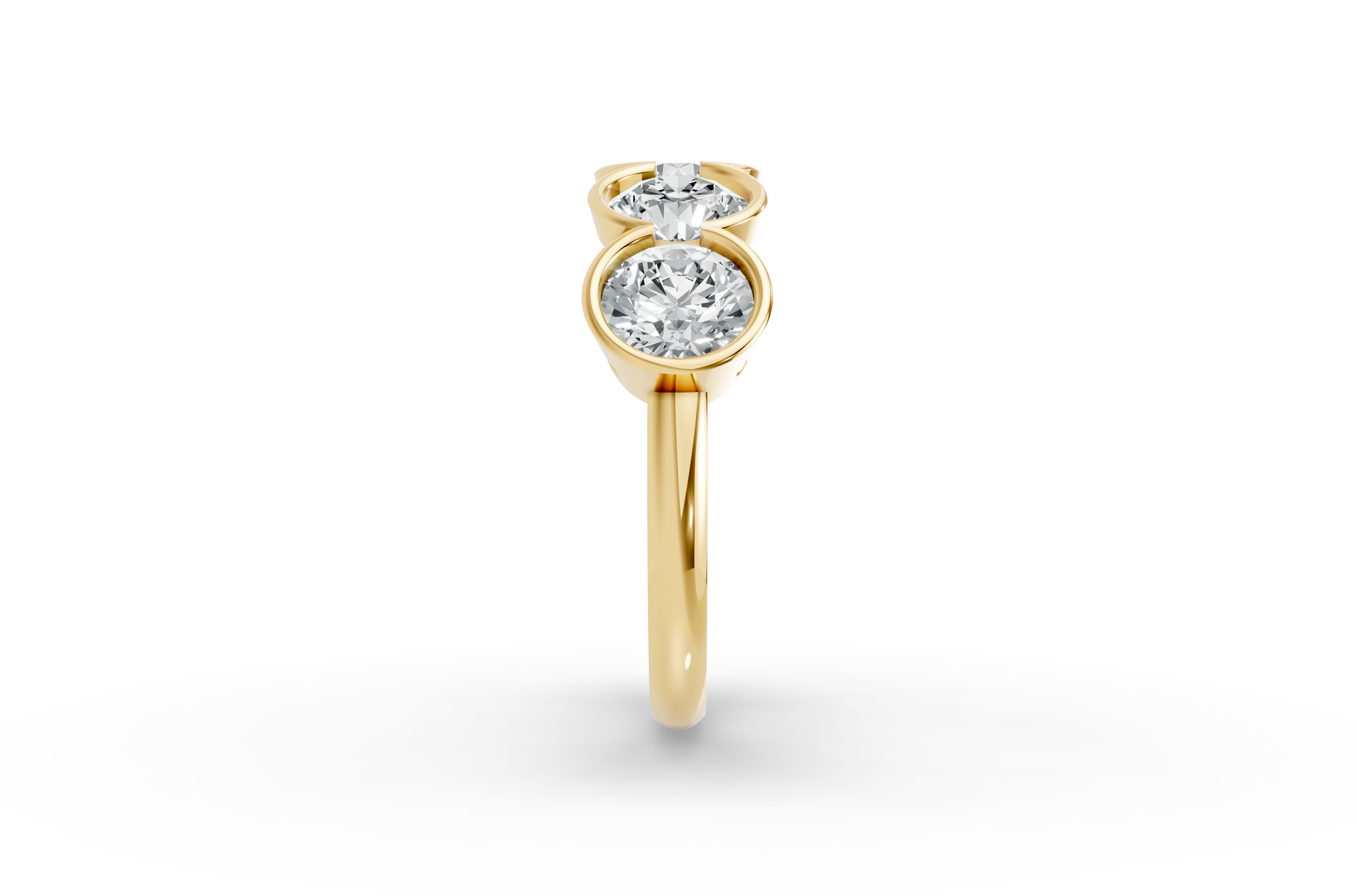 Round Shape Diamond Anniversary Band in Gold