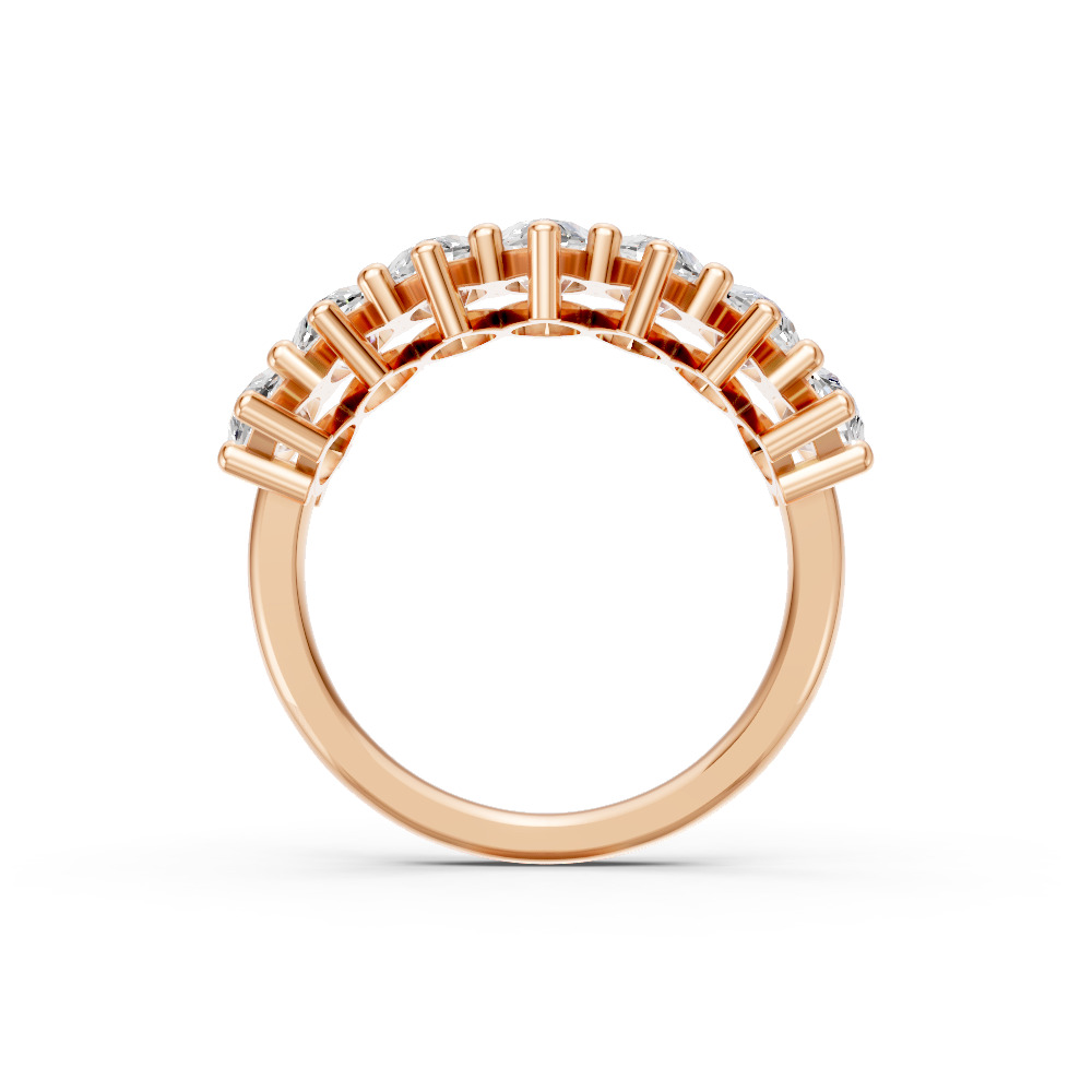 Marquise Shape Diamond Anniversary Band in Gold