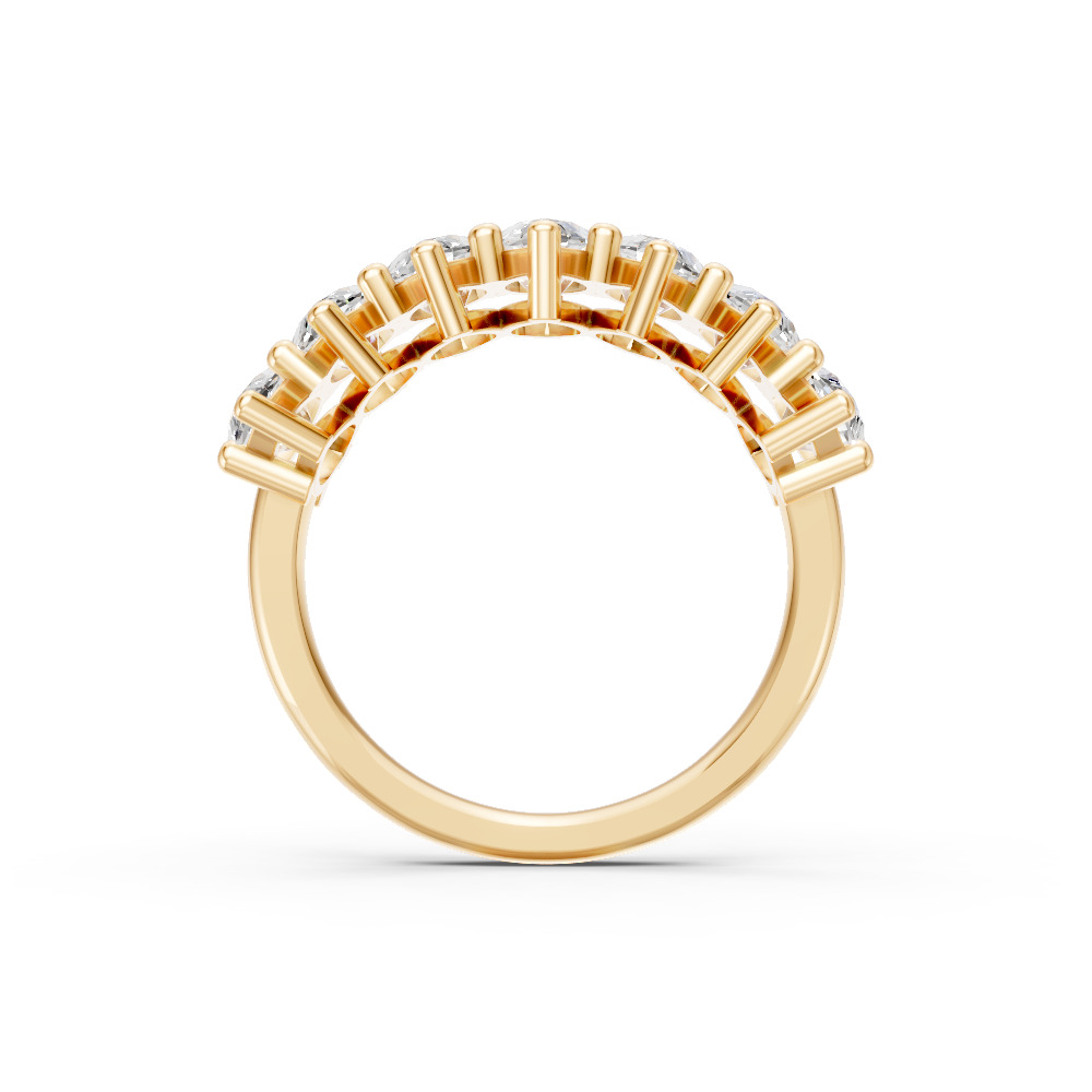 Marquise Shape Diamond Anniversary Band in Gold