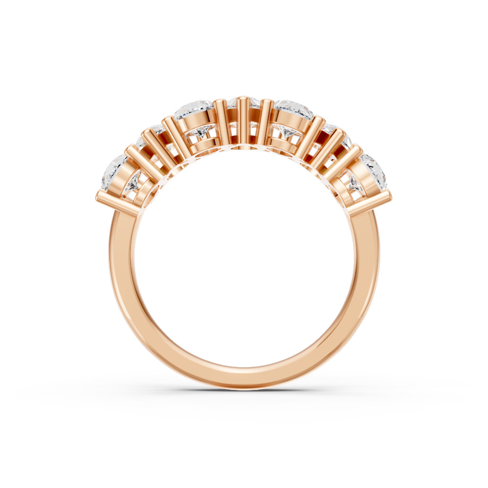 Pear Shape Diamond Anniversary Band in Gold