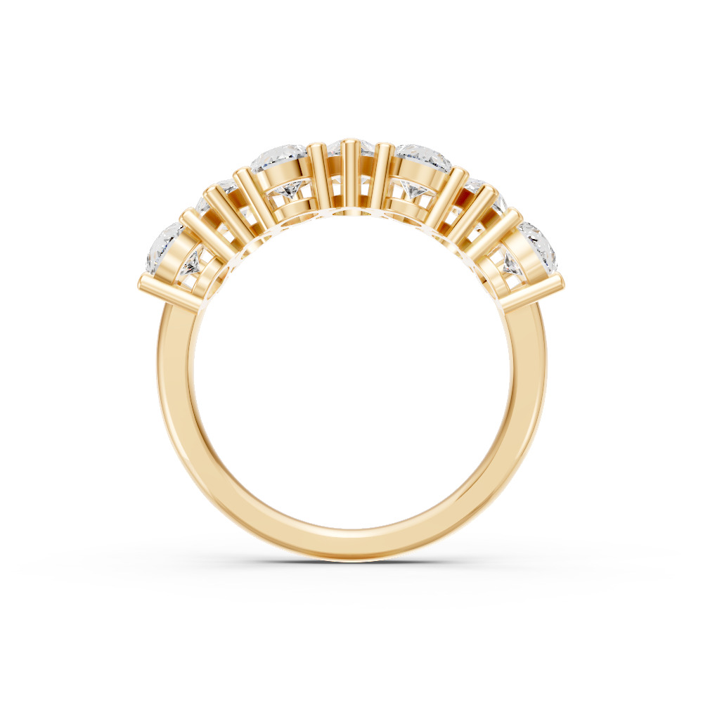 Pear Shape Diamond Anniversary Band in Gold