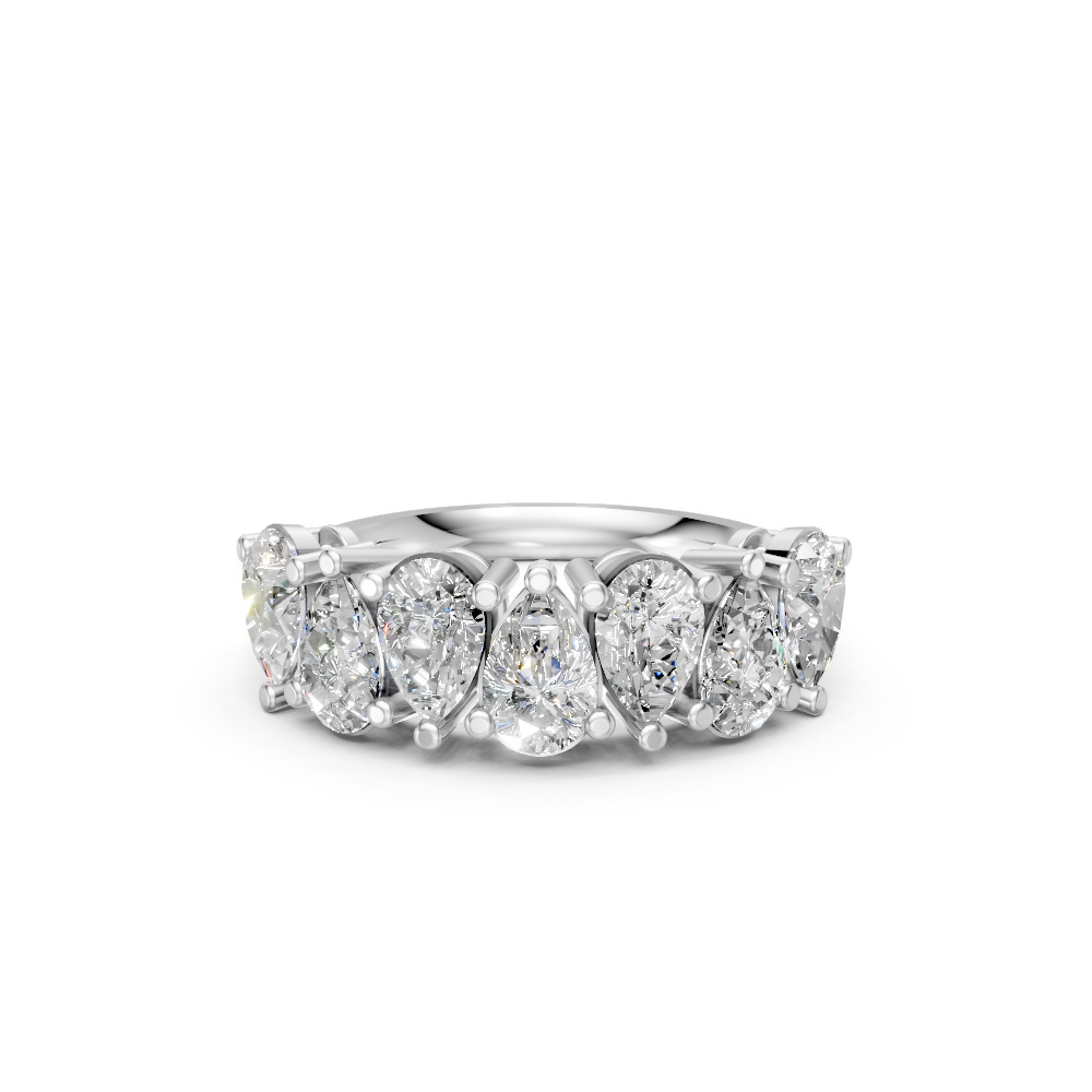 Pear Shape Diamond Anniversary Band in Gold