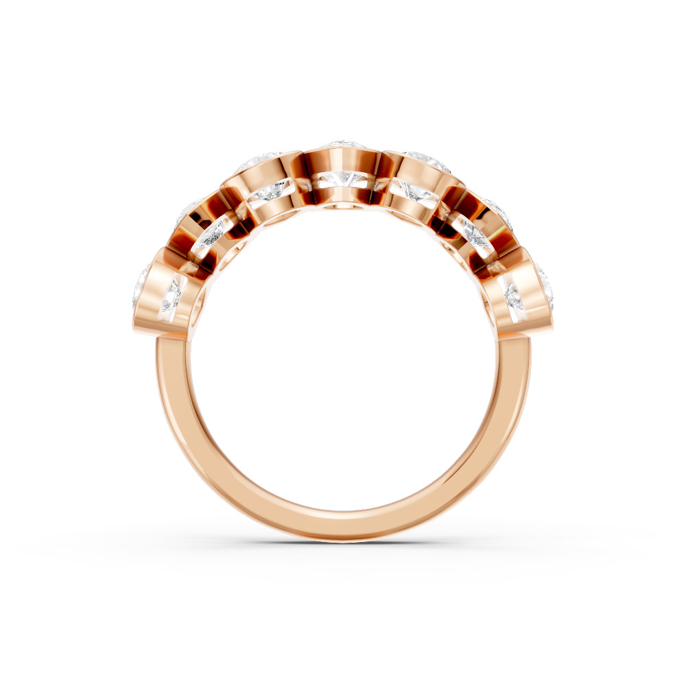 Pear Shape Diamond Anniversary Band in Gold