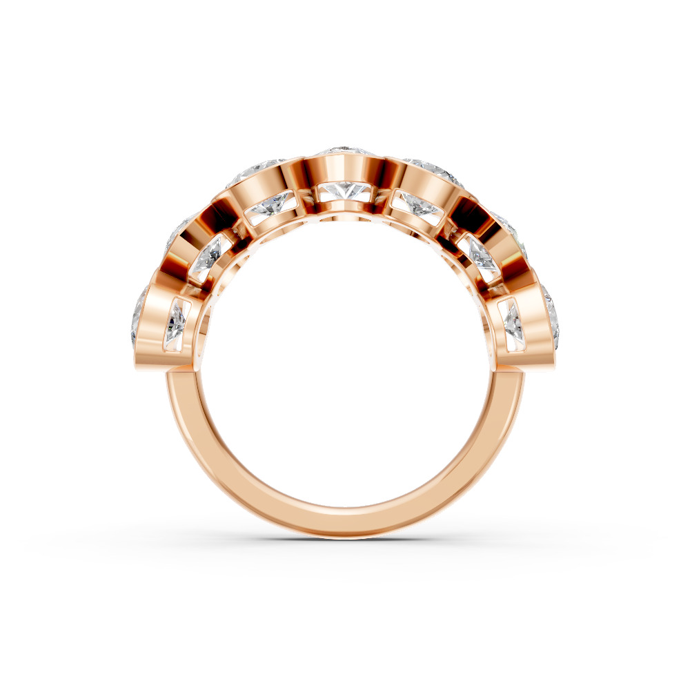 Pear Shape Diamond Anniversary Band in Gold
