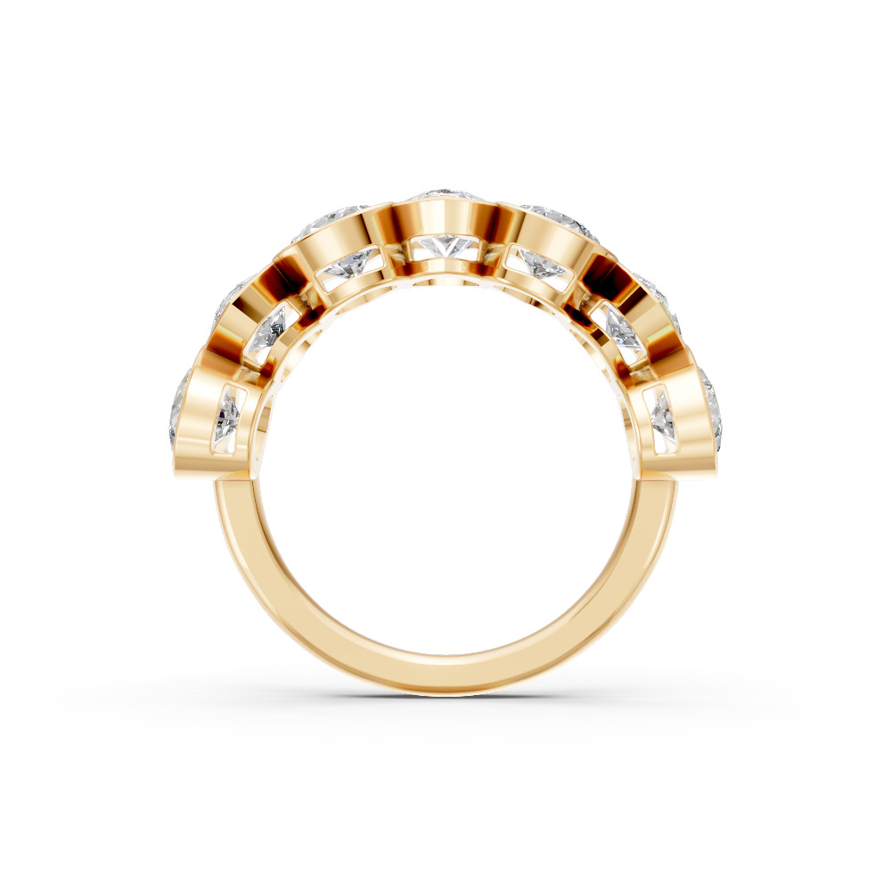 Pear Shape Diamond Anniversary Band in Gold
