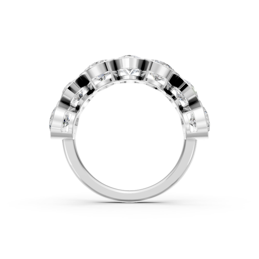 Pear Shape Diamond Anniversary Band in Gold