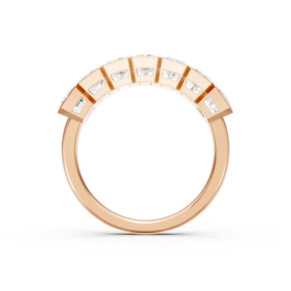 Radiant Shape Diamond Anniversary Band in Gold