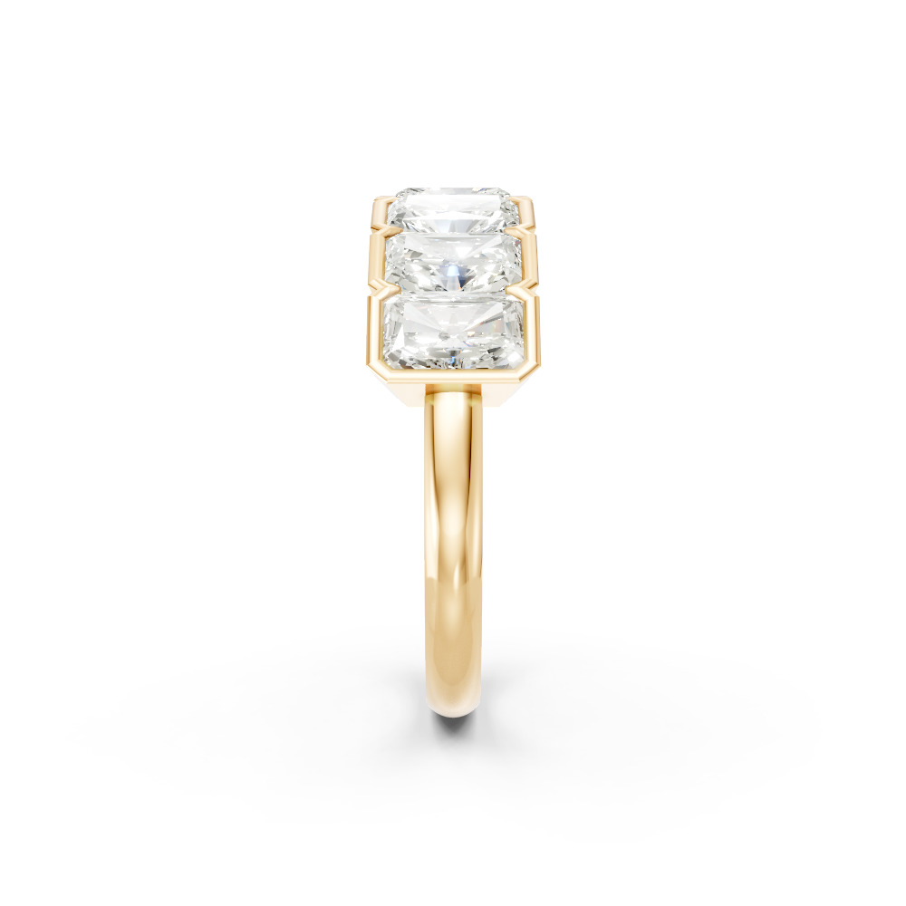 Radiant Shape Diamond Anniversary Band in Gold