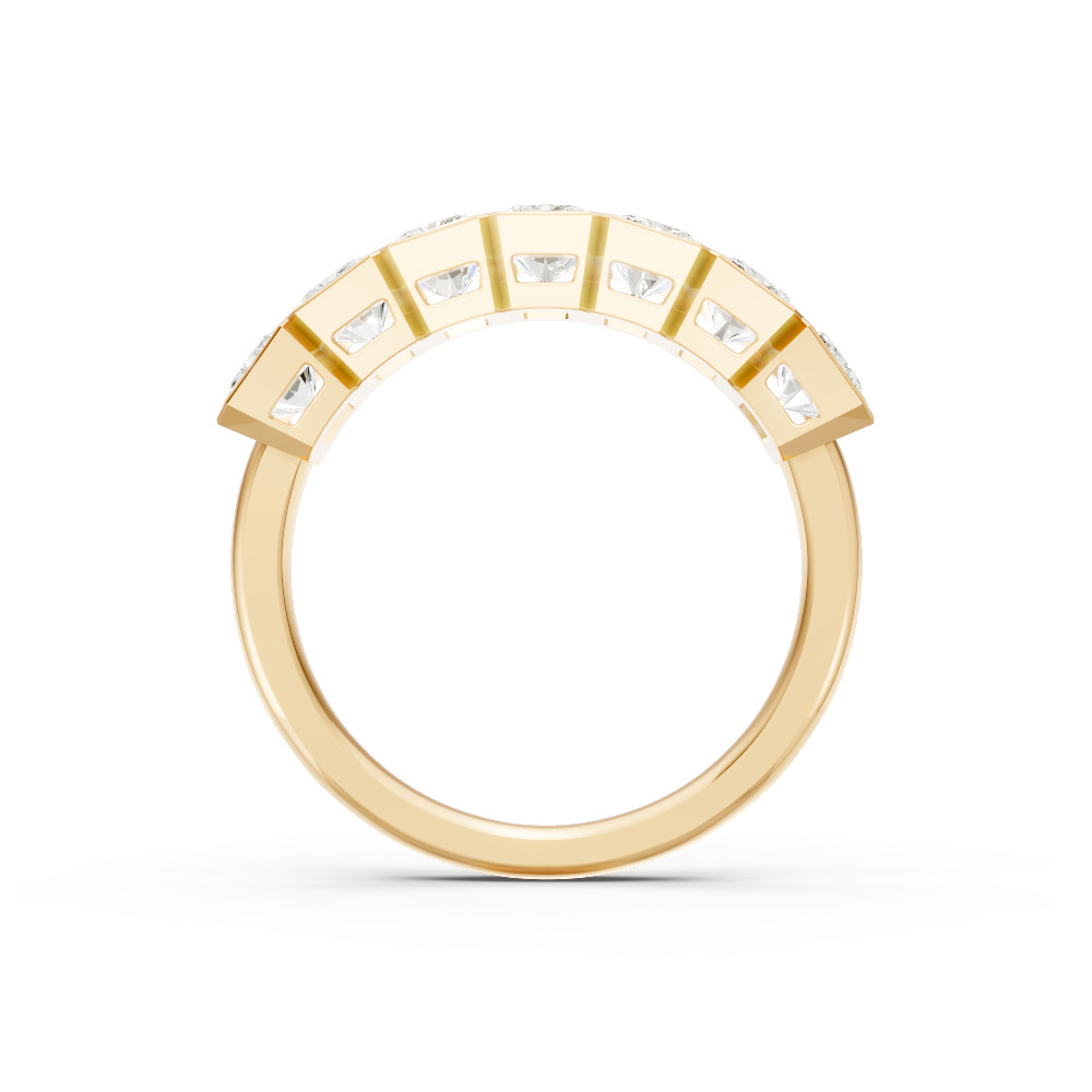 Radiant Shape Diamond Anniversary Band in Gold