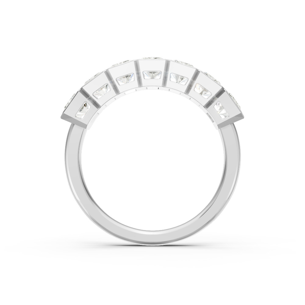 Radiant Shape Diamond Anniversary Band in Gold