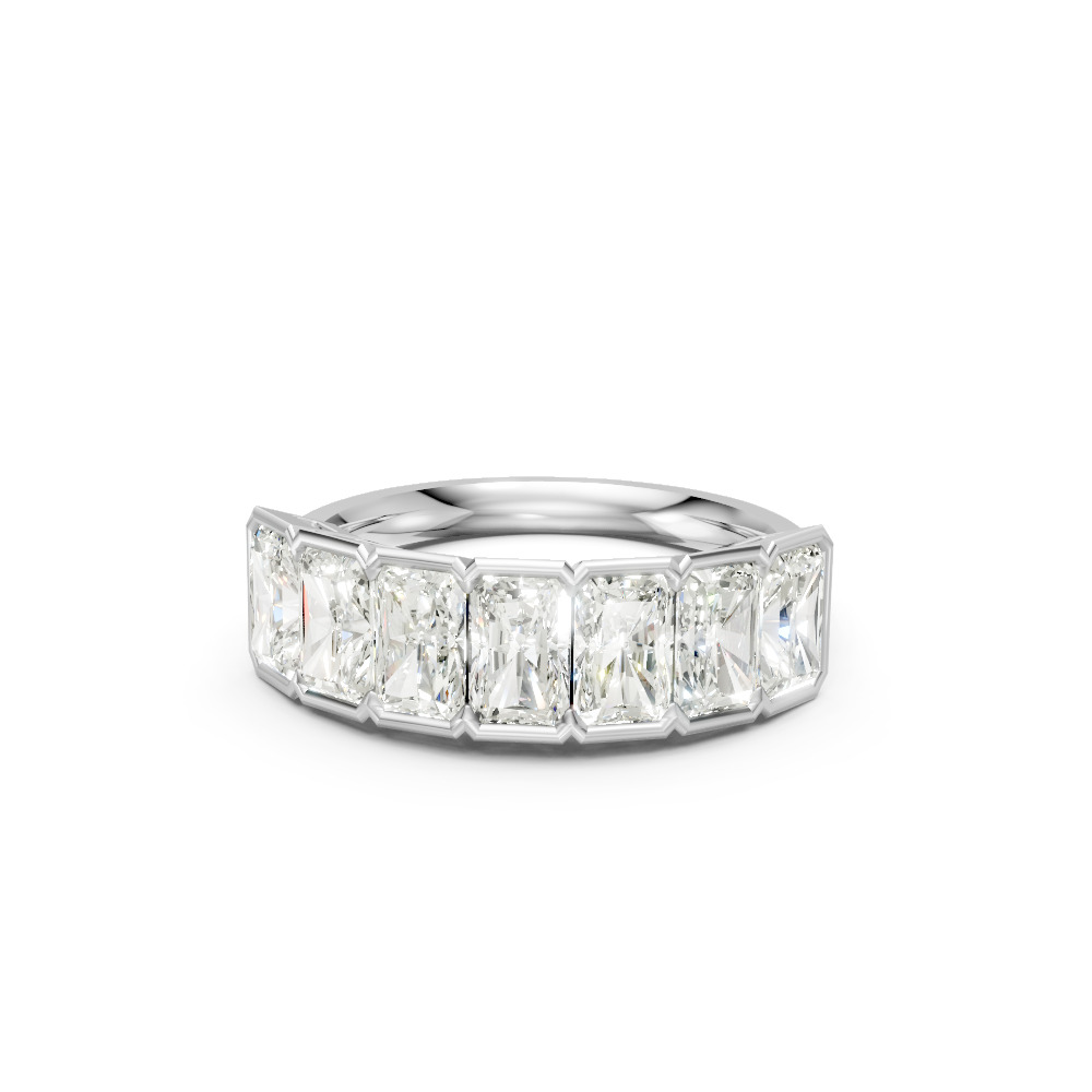 Radiant Shape Diamond Anniversary Band in Gold