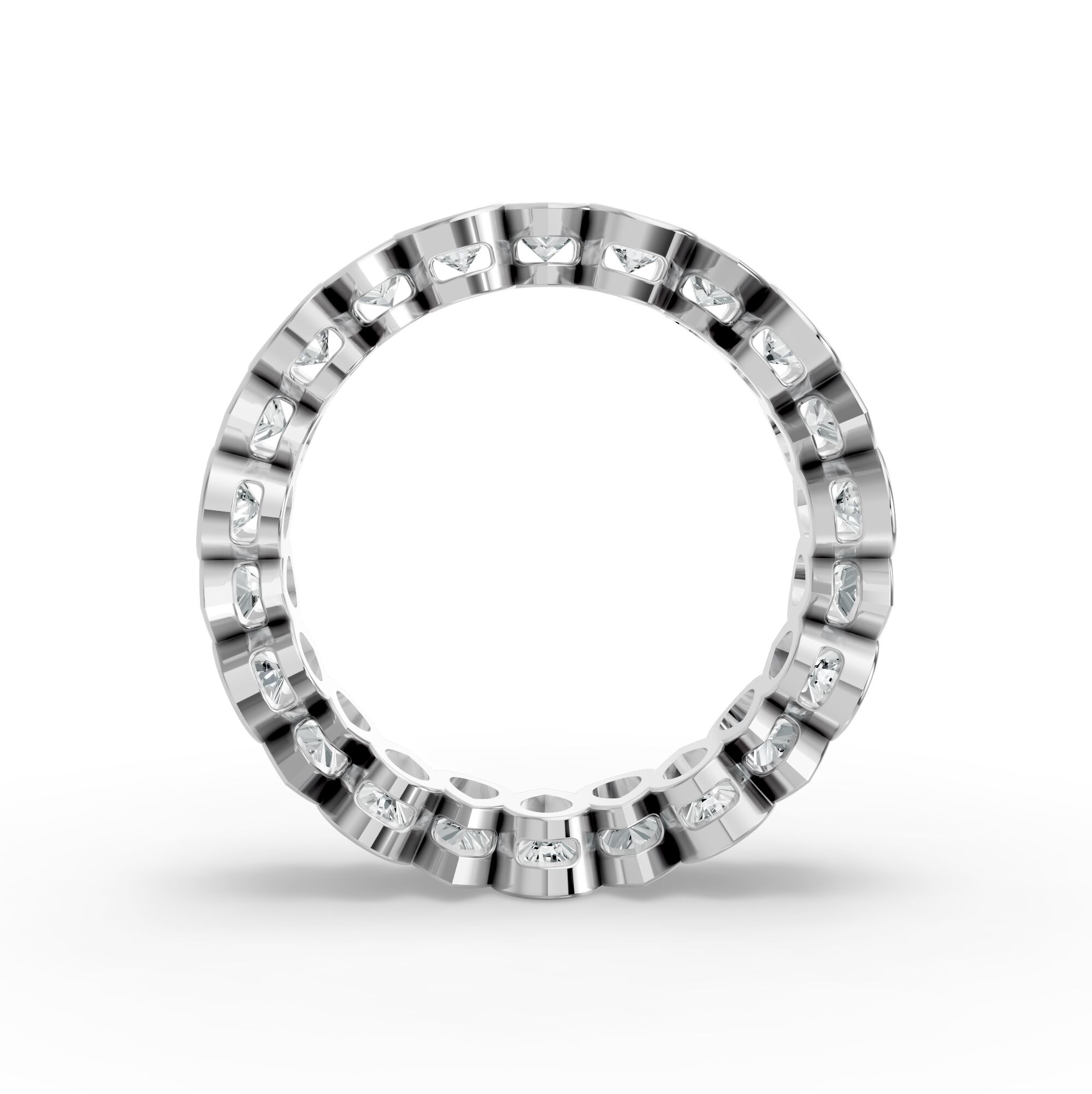 Pear Shape Diamond Eternity Bands in Gold