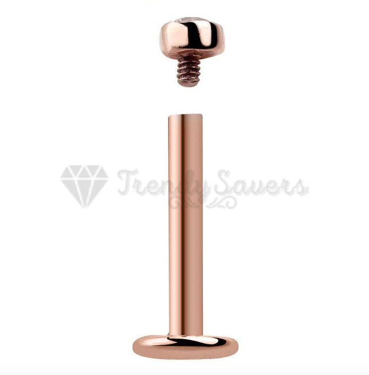 Pink, Blue & Lilac Gem Labret Stud Helix Earring In 9ct Gold - Foto 10