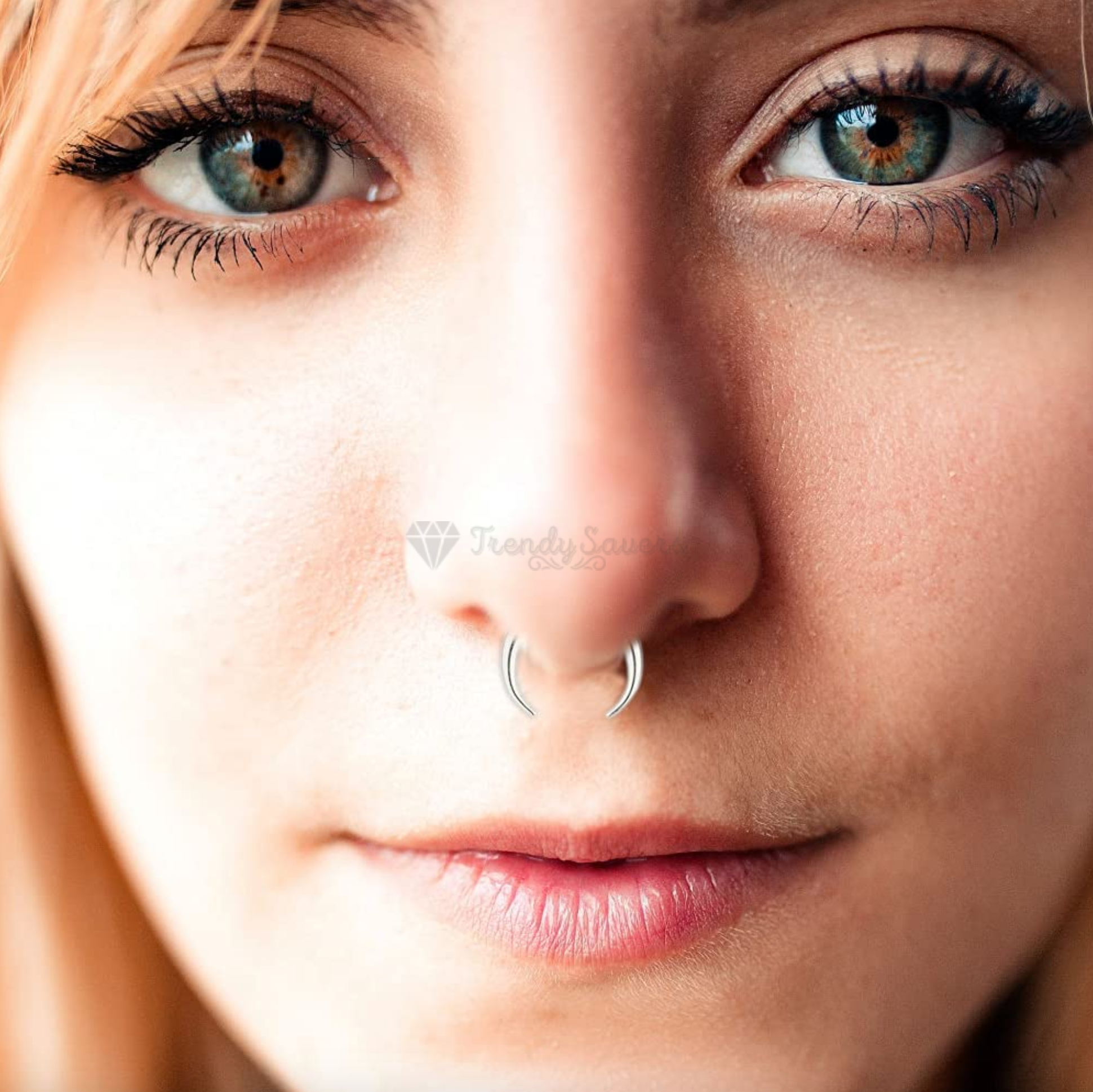 Septum Piercing O Ring Nose Stud Piercing Taper 2PCS Acrylic