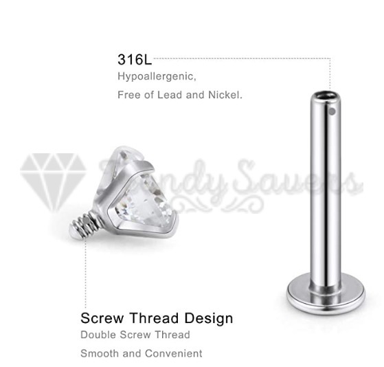 Kit De 9 Piercings De Nez 316L - Anneaux (6/8/10 Mm) Et Clous (acier/transparent) - 20G (0.8mm) - Or Et Argent - 2