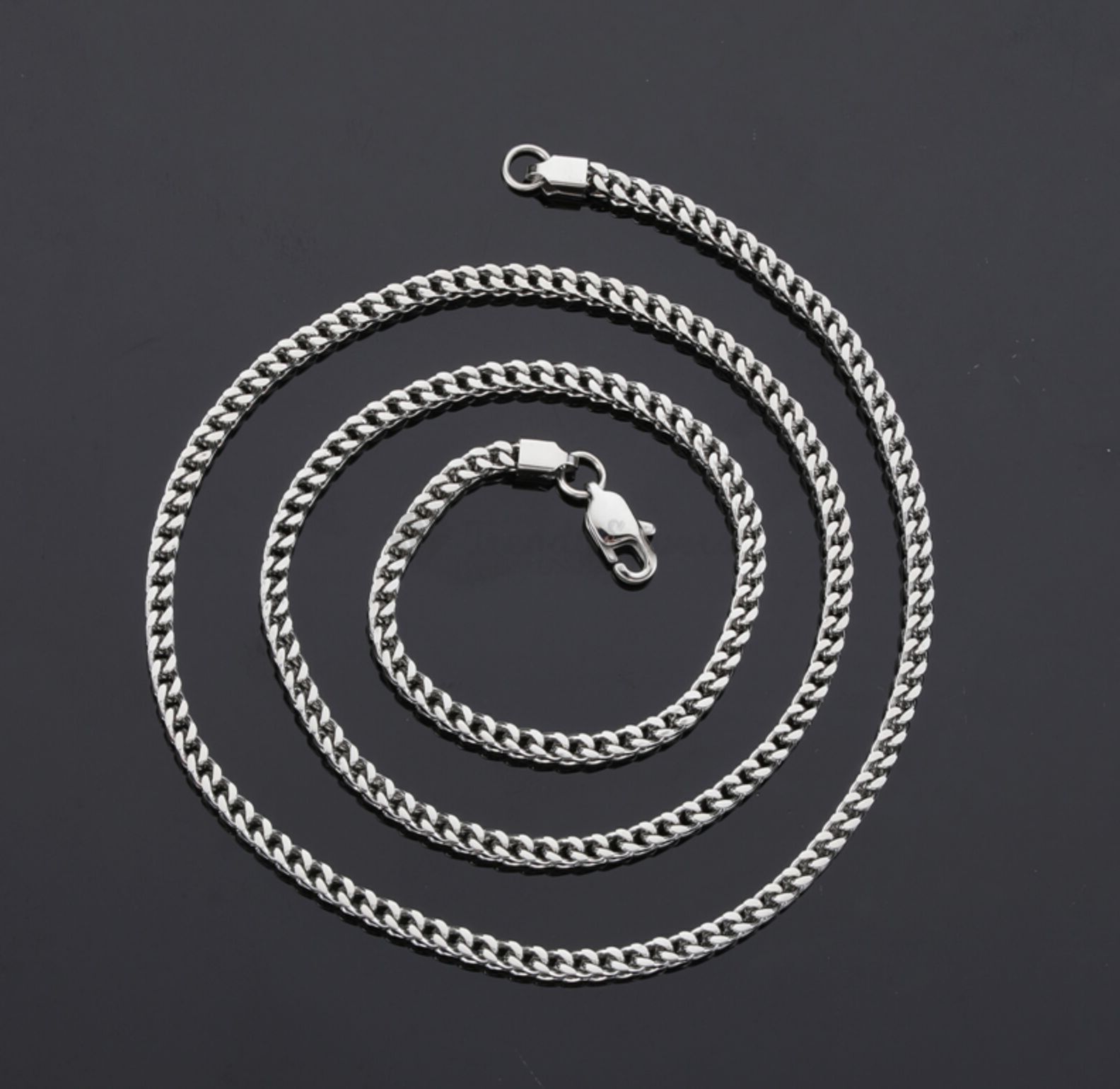 Necklace 4MM Cuban Curb Link Chain 16”-26” Long Diamond Cut