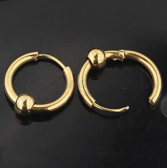 Dochais 6 Pairs Earrings For Women 14K Gold Plated Small Hoop