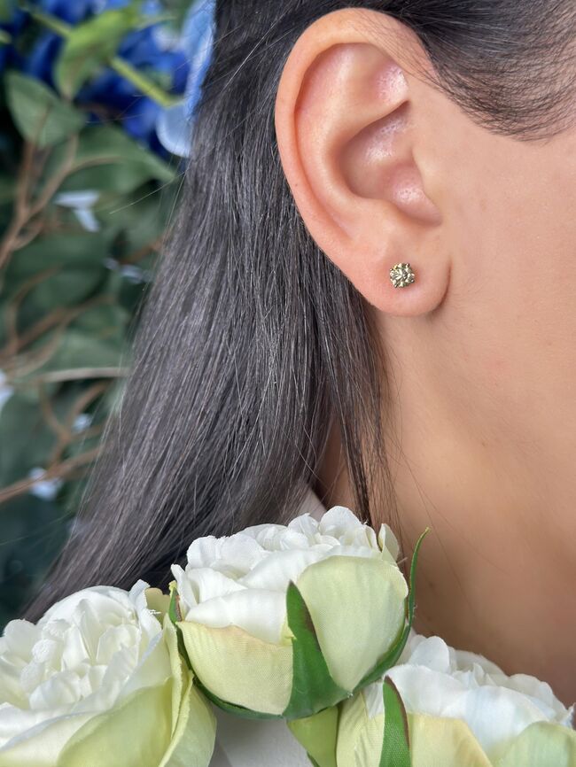 Le Vian 14K White Gold Round Stud Earrings for Women 1 Carat