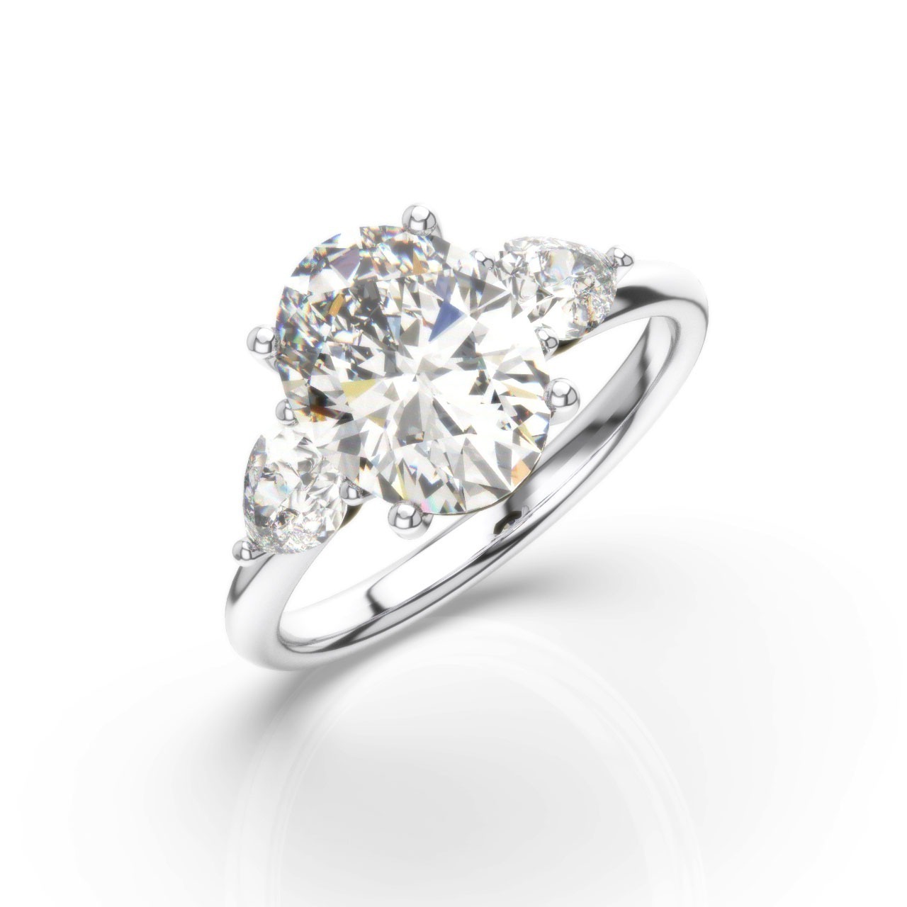 552: White Gold 14K V1.5DIFOV SS_FVS_PEARS