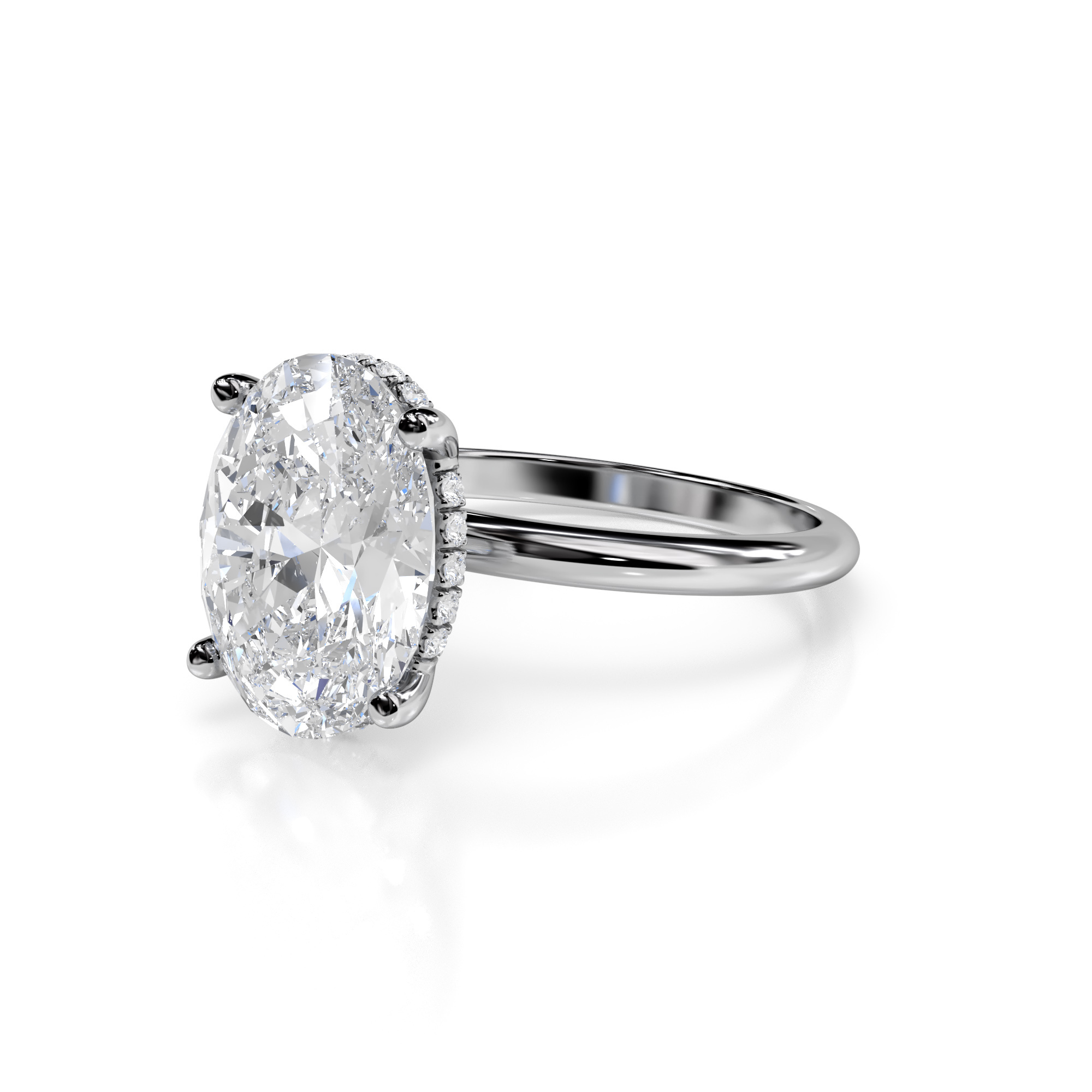 602D: White Gold 14K VIR-4-FVVS2-OVAL-LG SS_FVS_ROUND