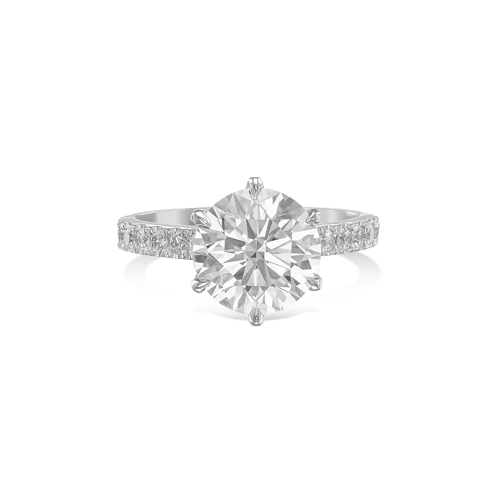 724: White Gold 14K VIR-3-EVVS2-RD-LG SS_FVS_ROUND