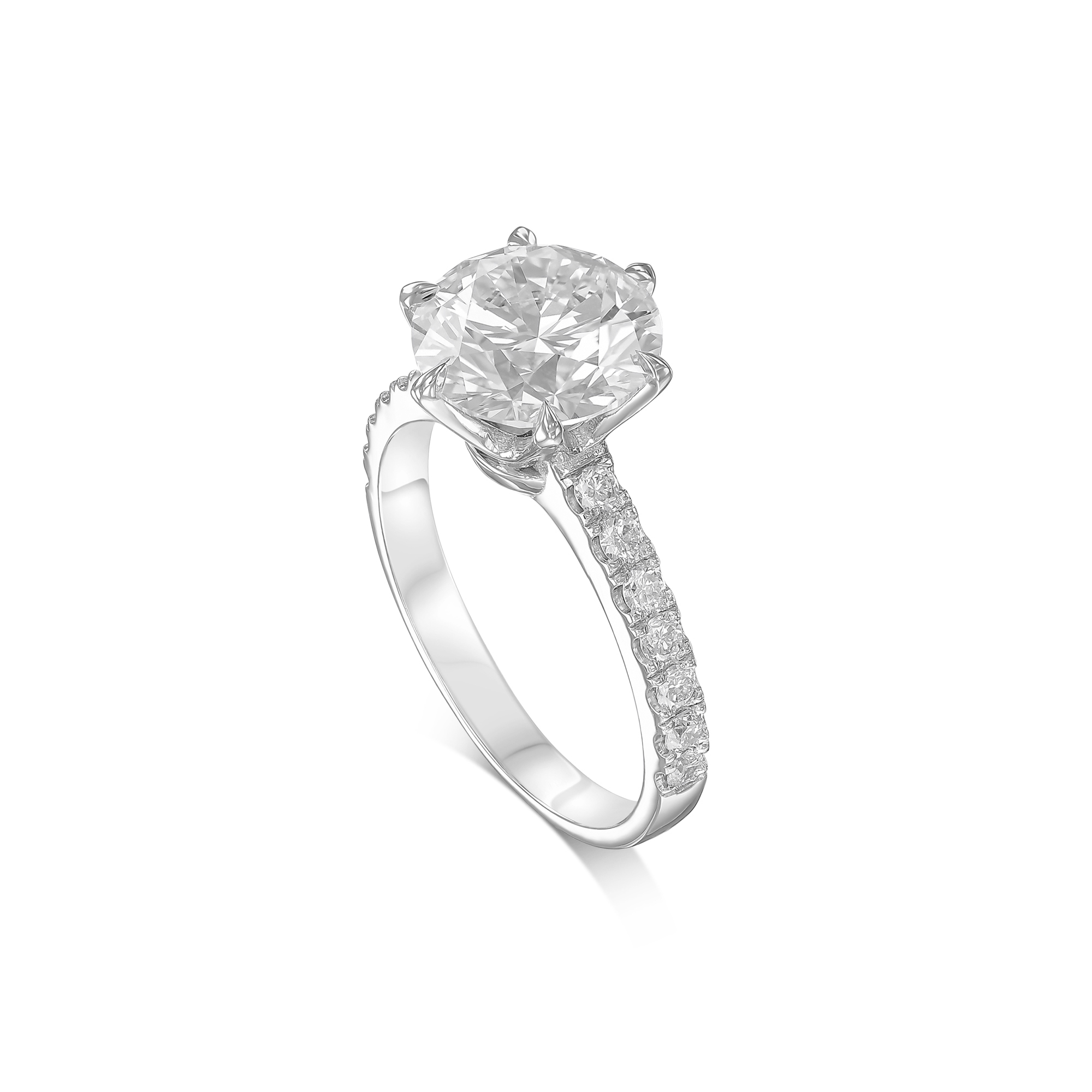 724: White Gold 14K VIR-3-EVVS2-RD-LG SS_FVS_ROUND