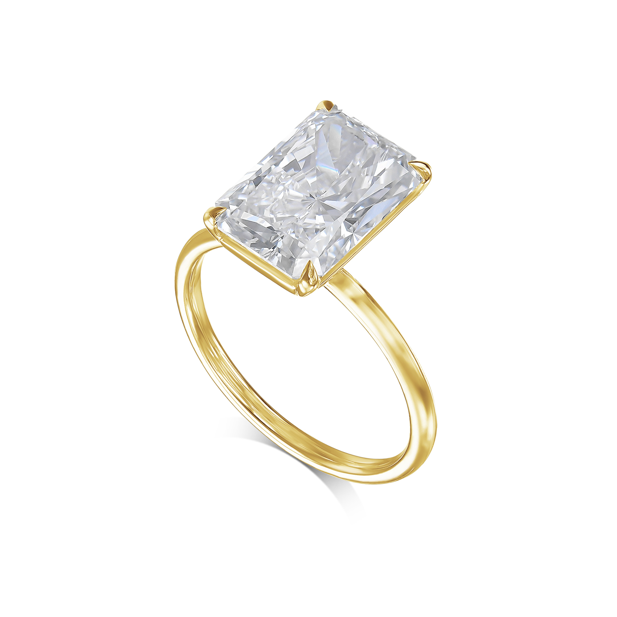 646: White Gold 14K VIR-3-EVVS2-RAD-LG