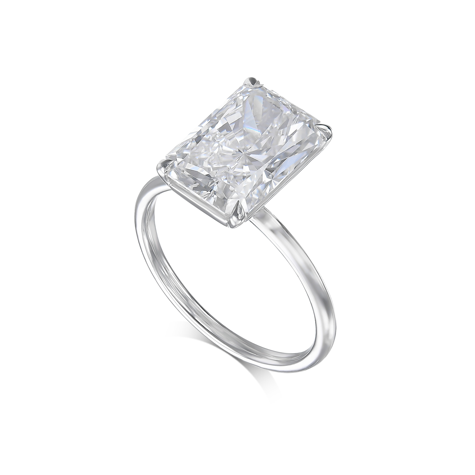 646: White Gold 14K VIR-3-EVVS2-RAD-LG