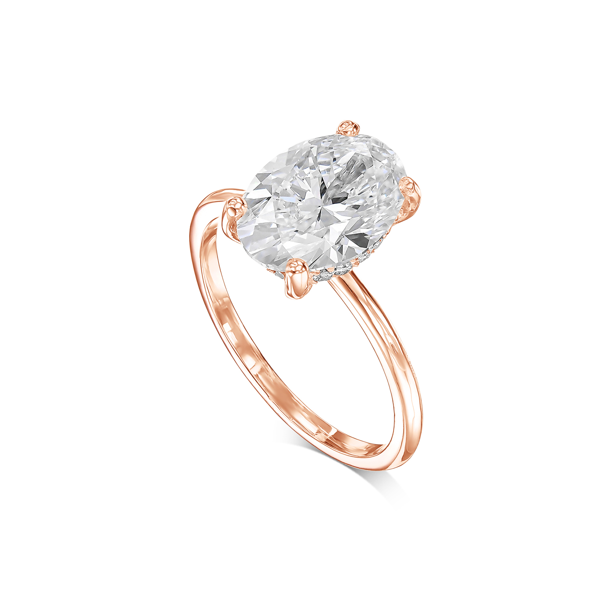 602: White Gold 14K VIR-3-EVS1-OVAL-LG SS_FVS_ROUND