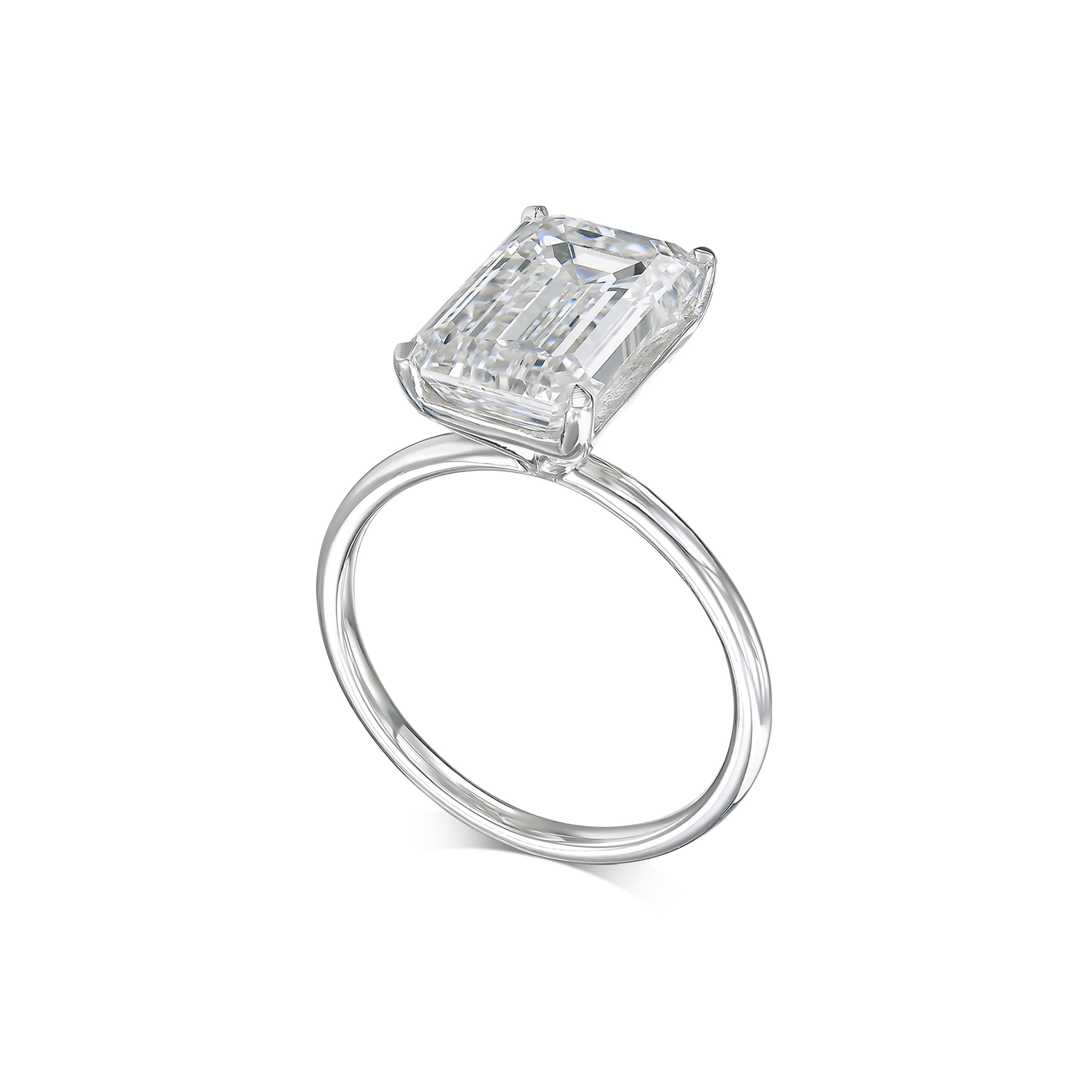 665: White Gold 14K VIR-4-EVS1-EMR-LG