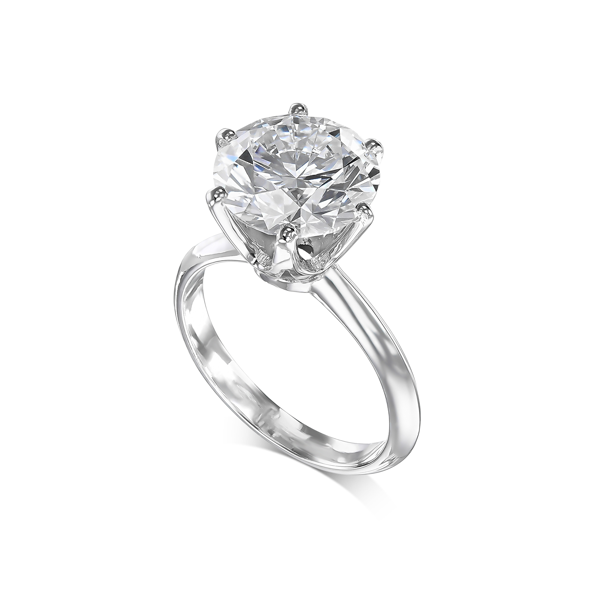 606: White Gold 14K VIR-4-FVS1-RD-LG