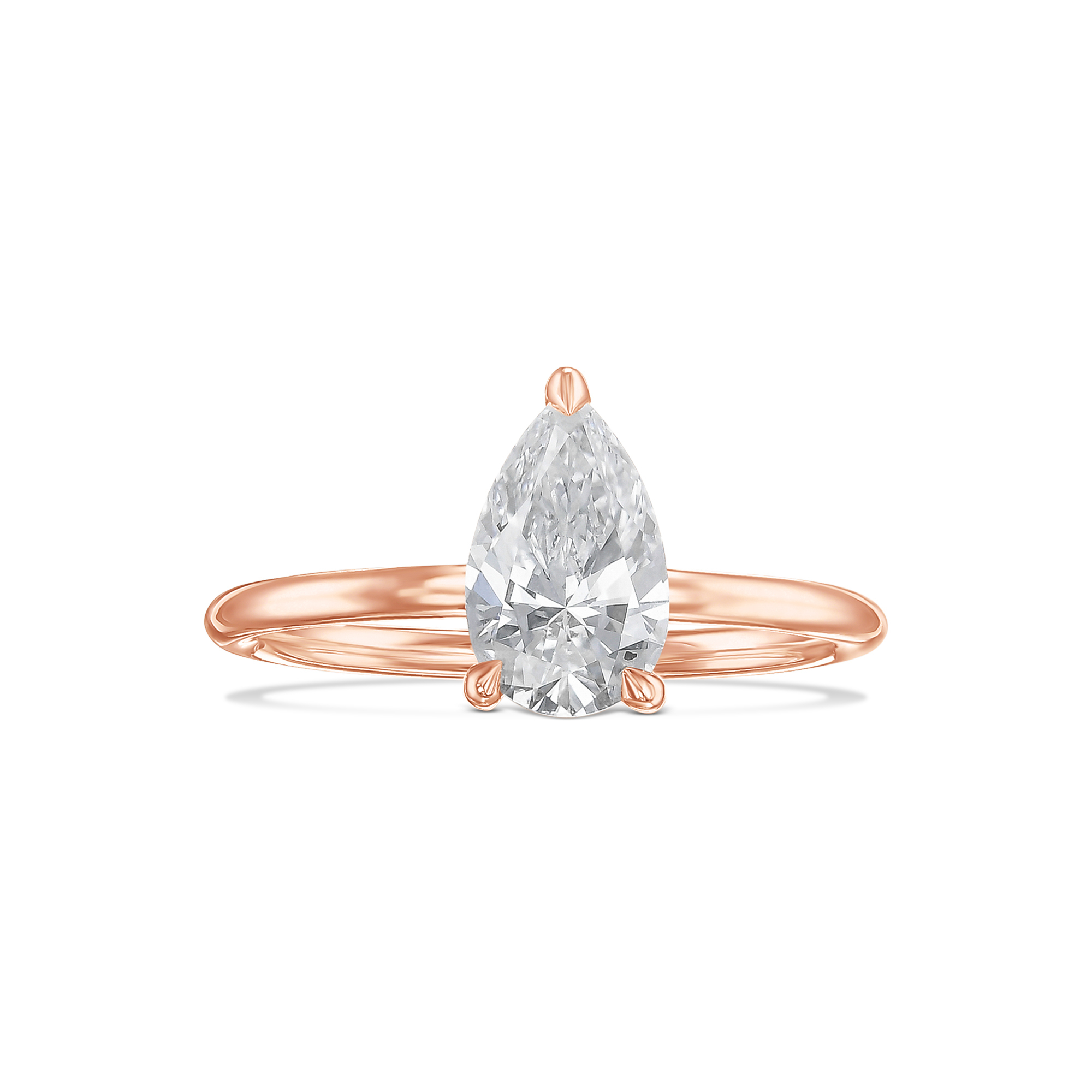 615: White Gold 14K VIR-1.5-EVVS2-Pear-LG