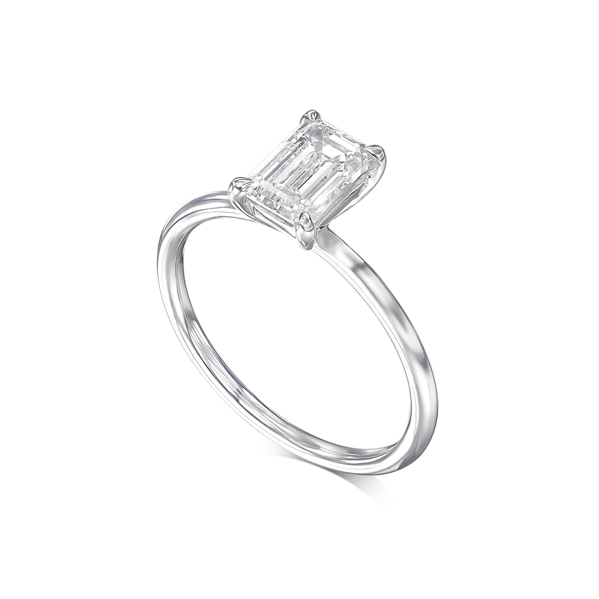 613A: White Gold 14K VIR-1.5-EVVS2-EMR-LG