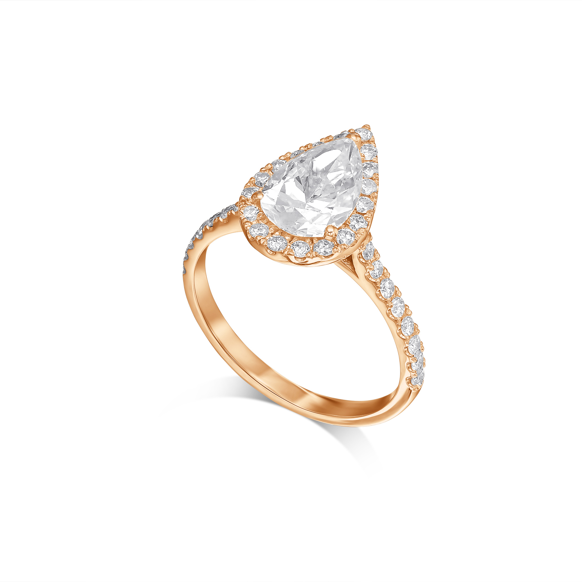 418: White Gold 14K VIR-1-DVVS1-Pear-LG SS_FVS_ROUND