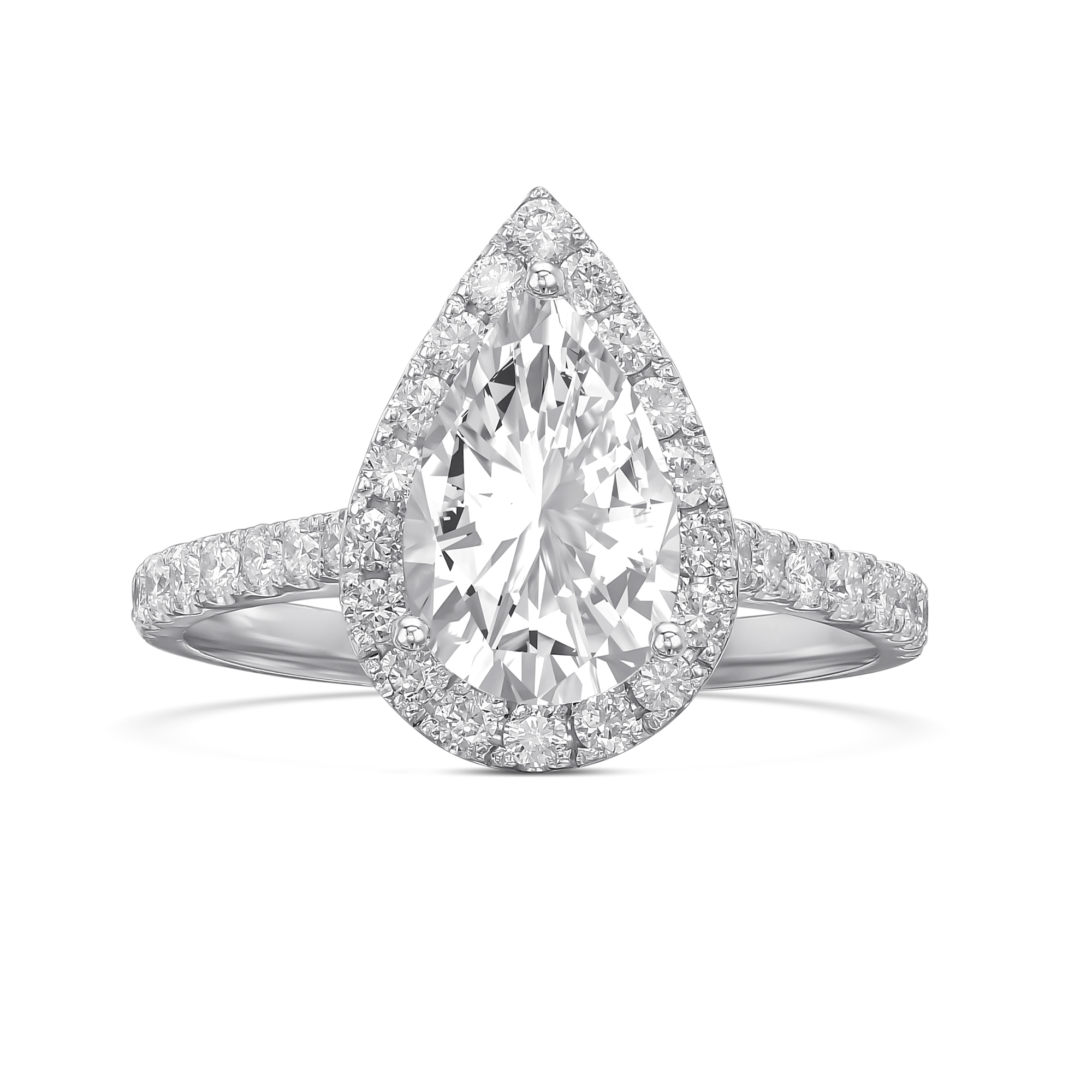 418: White Gold 14K VIR-1-DVVS1-Pear-LG SS_FVS_ROUND