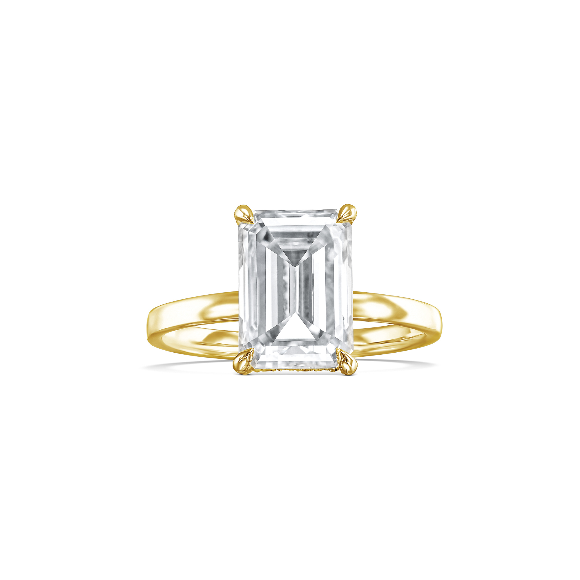 758: White Gold 18K VIR-4-EVVS2-EMR-LG SS_FVS_ROUND
