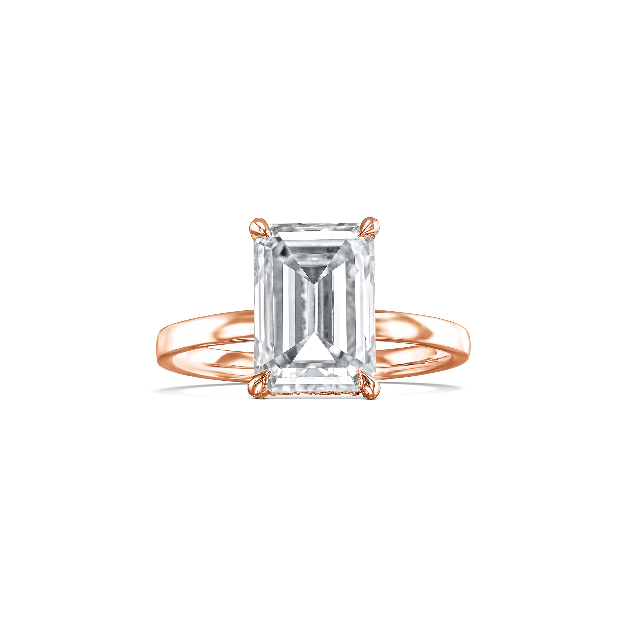 758: White Gold 18K VIR-4-EVVS2-EMR-LG SS_FVS_ROUND