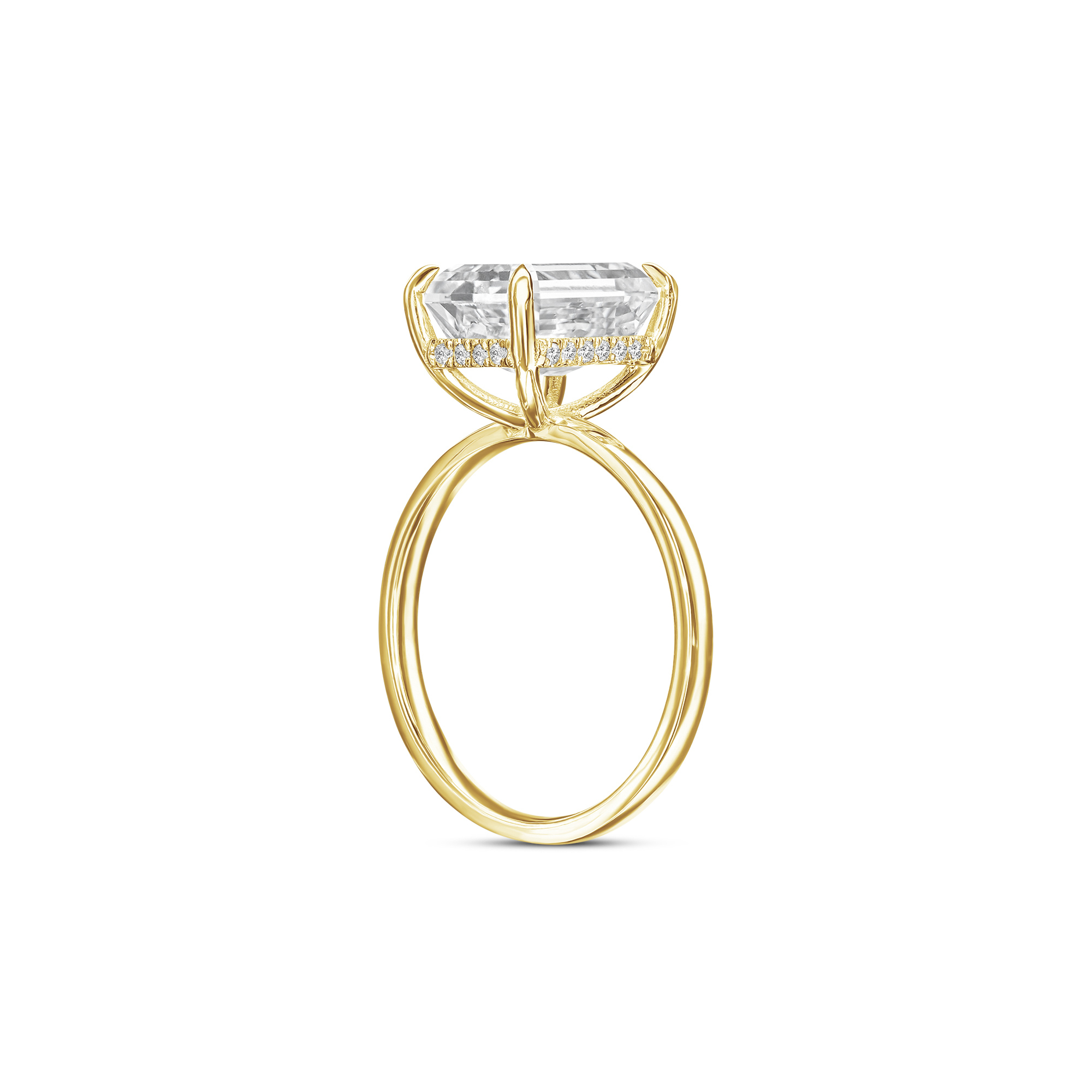 758: White Gold 18K VIR-4-EVVS2-EMR-LG SS_FVS_ROUND