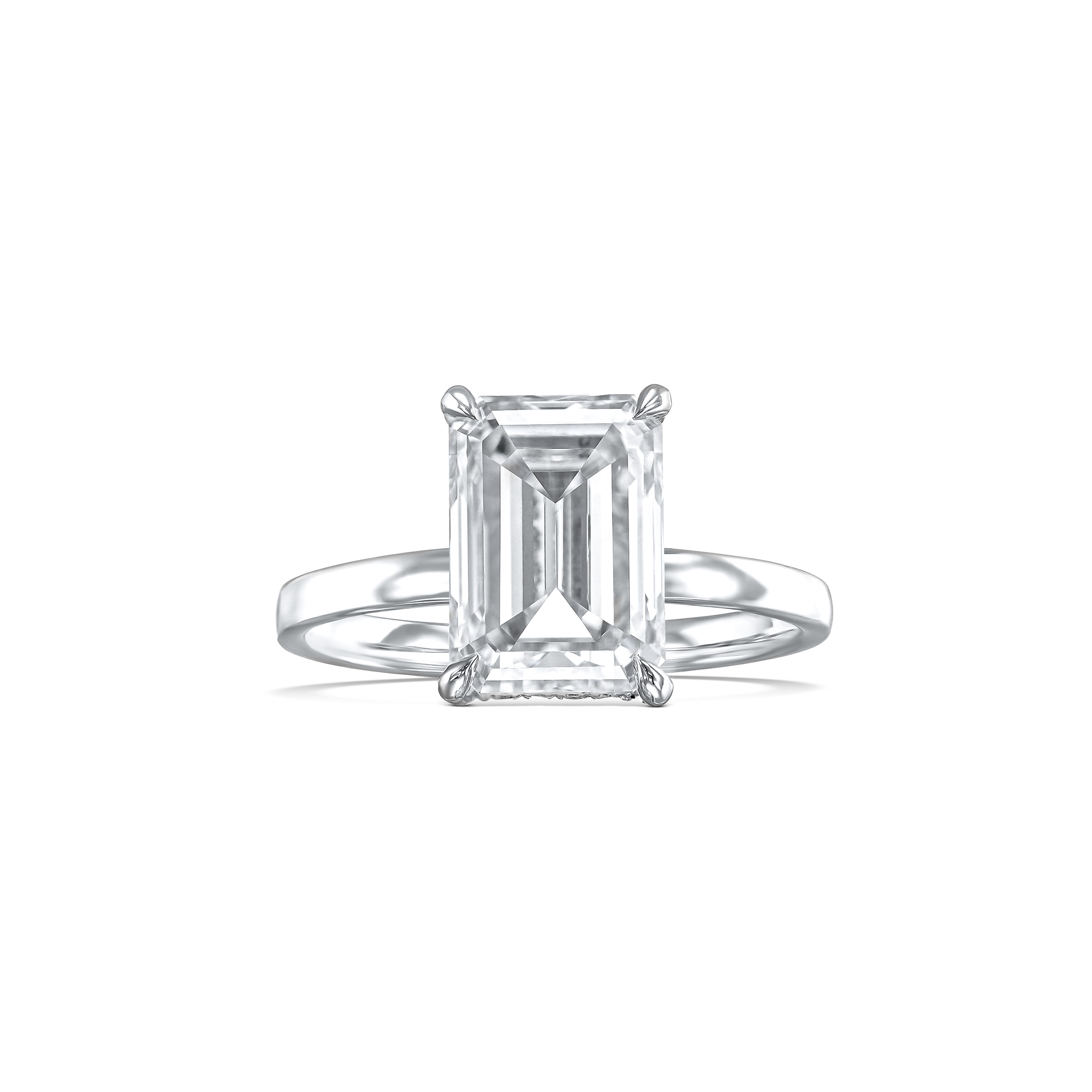 758: White Gold 18K VIR-4-EVVS2-EMR-LG SS_FVS_ROUND