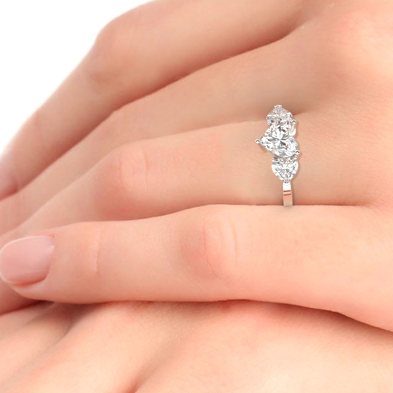 638A (656): White Gold 14K V2EVVS2HRT SS_FVS_HEART