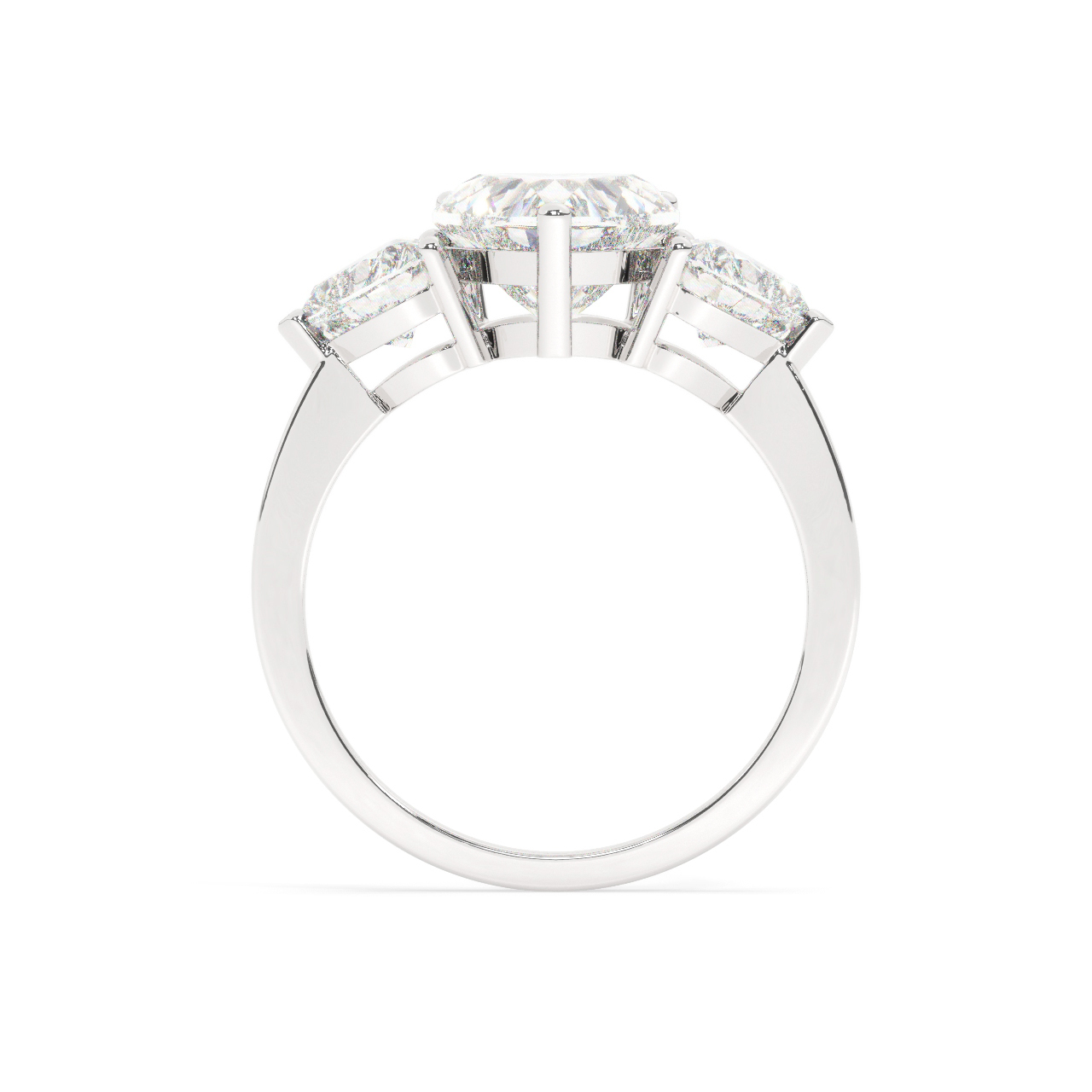 638A (656): White Gold 14K V2EVVS2HRT SS_FVS_HEART