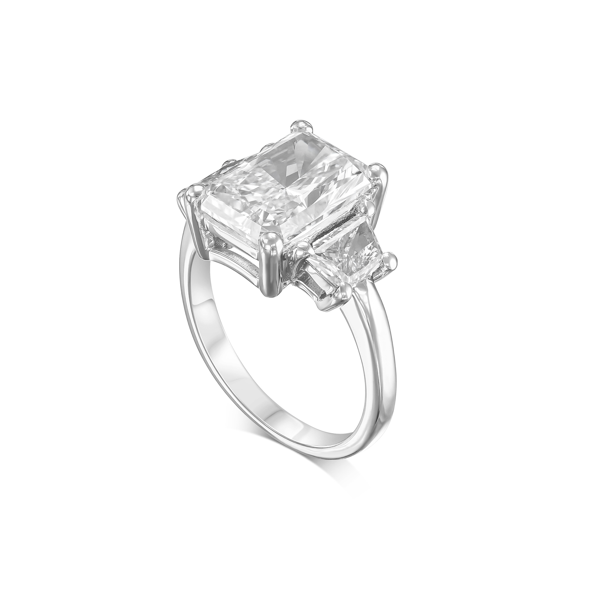 542: White Gold 18K VIR-3-FVS1-RAD-LG SS_FVS2_TRPZ