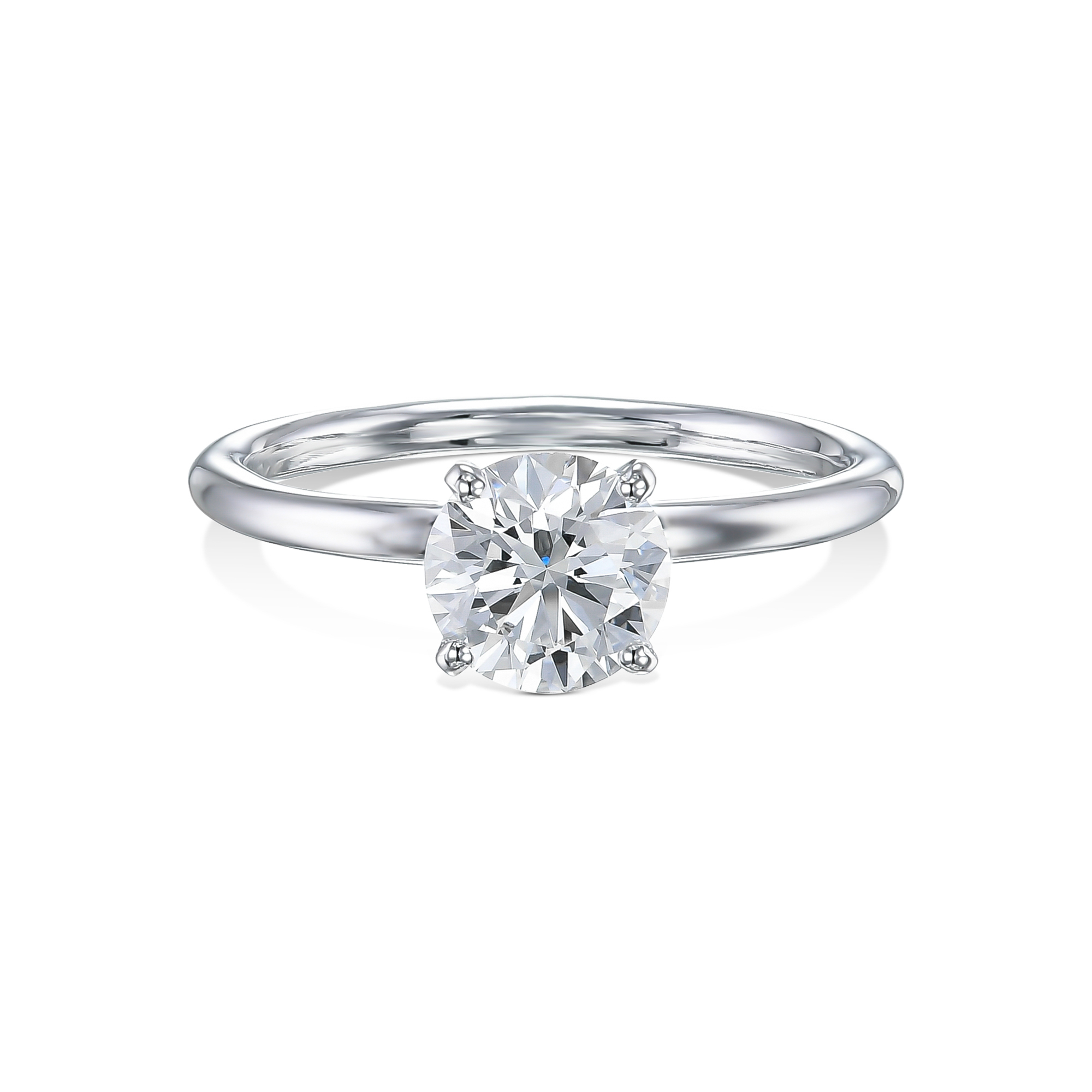 586: White Gold 14K VIR-GIA-1-EVVS2-RD-LG