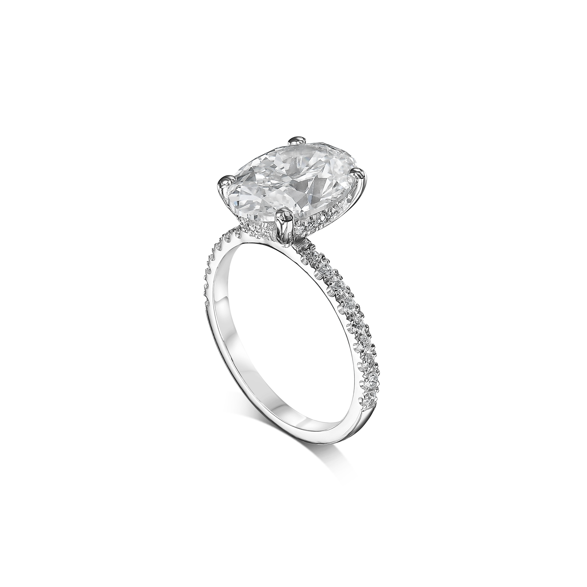 706: White Gold 14K VIR-4-FVS1-Oval-LG SS_FVS_ROUND