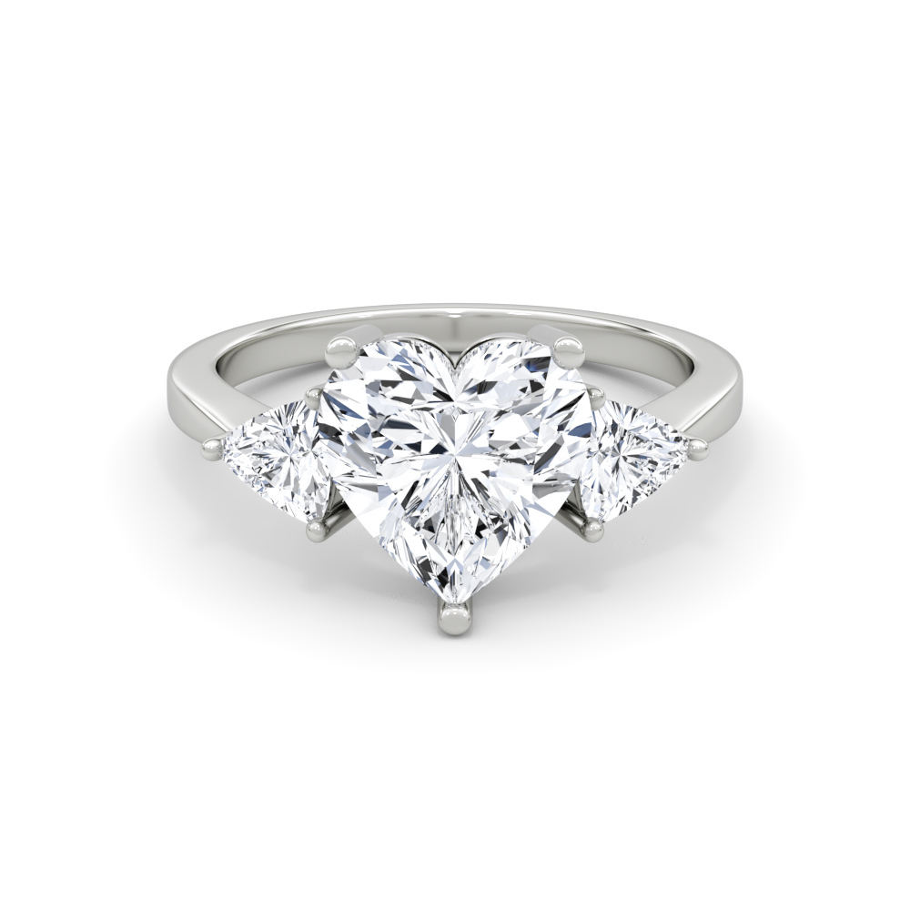 638B: White Gold 14K V3FVVS2HRT SS_FVS_HEART