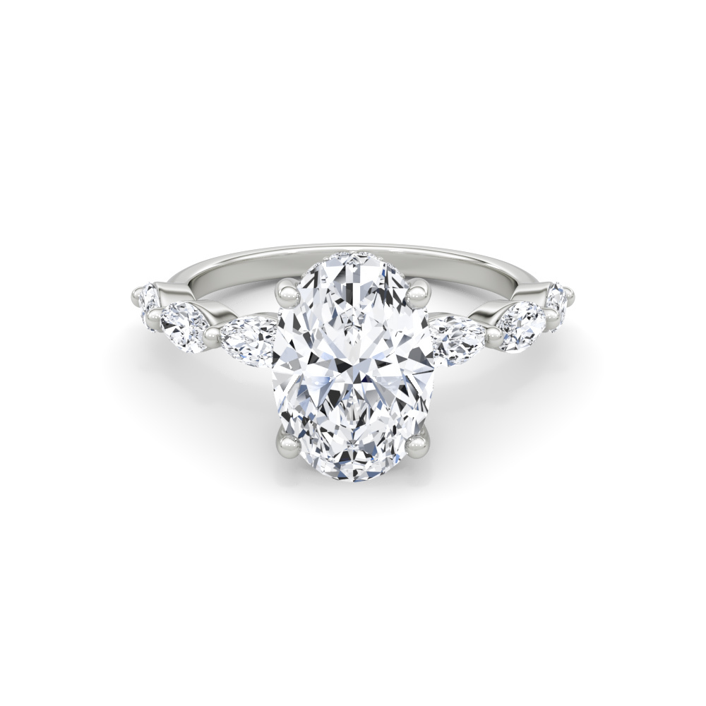 768: White Gold 14K V2DIFOV SS_FVS_ROUND_MARQUISE