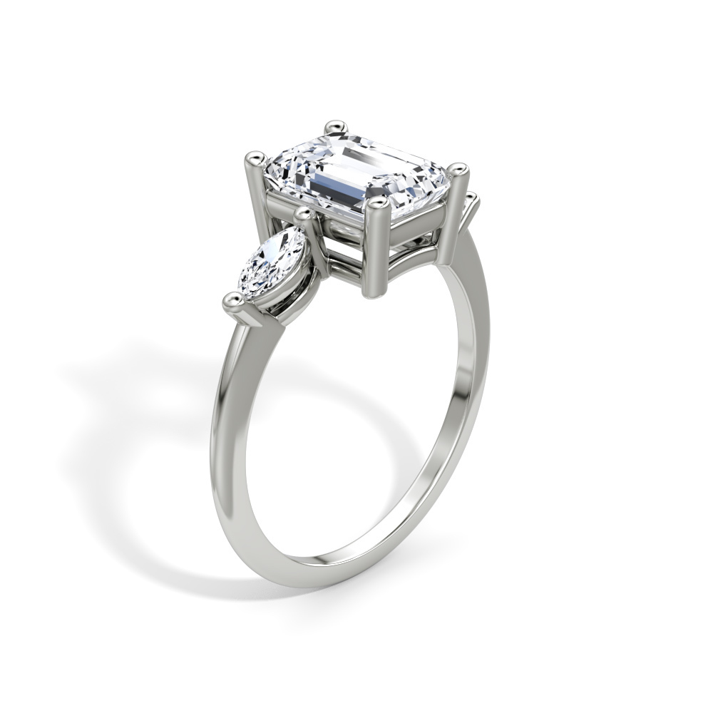 697B: White Gold 14K VIR-4-EVS1-EMR-LG SS_FVS_MARQUISE